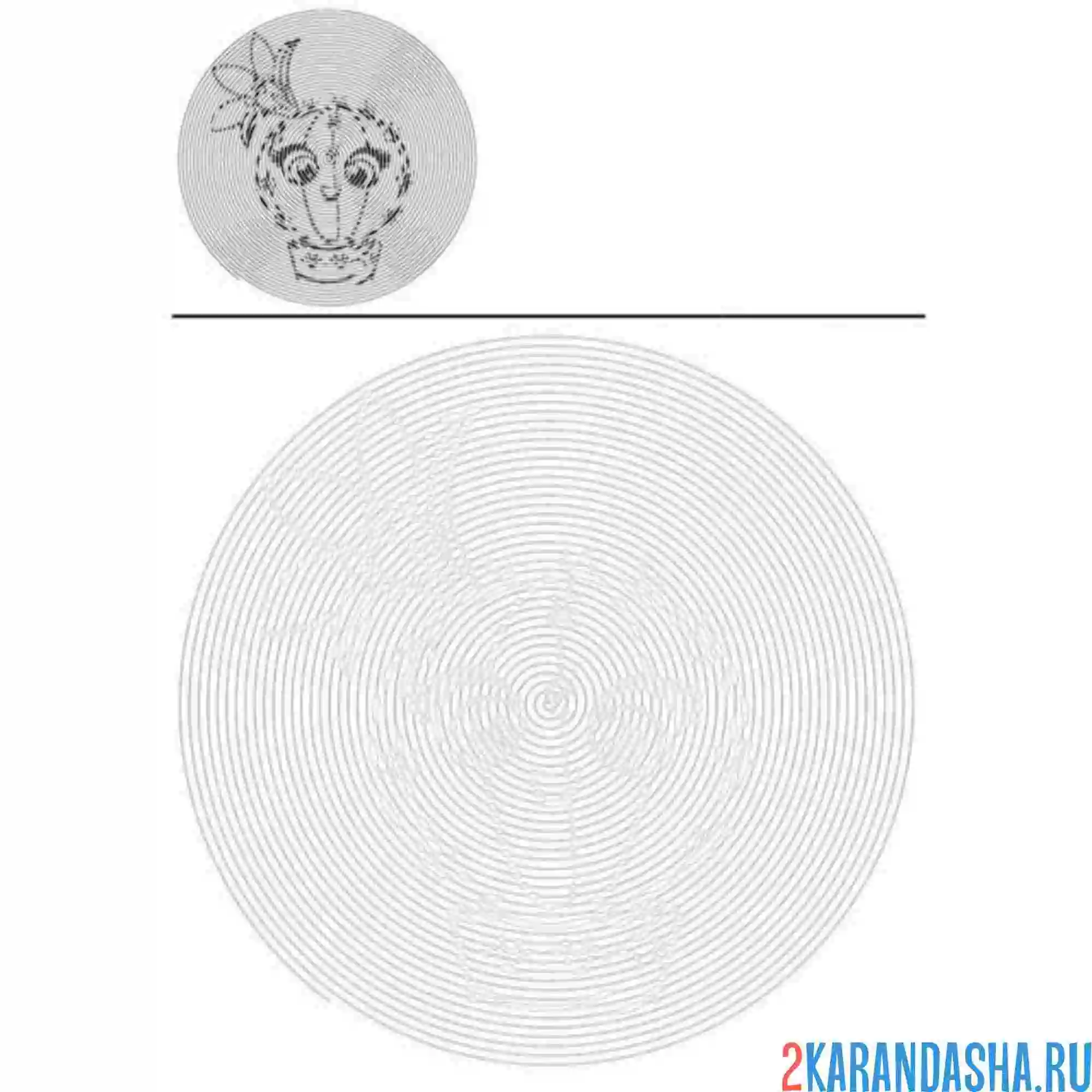 Раскраска кактус