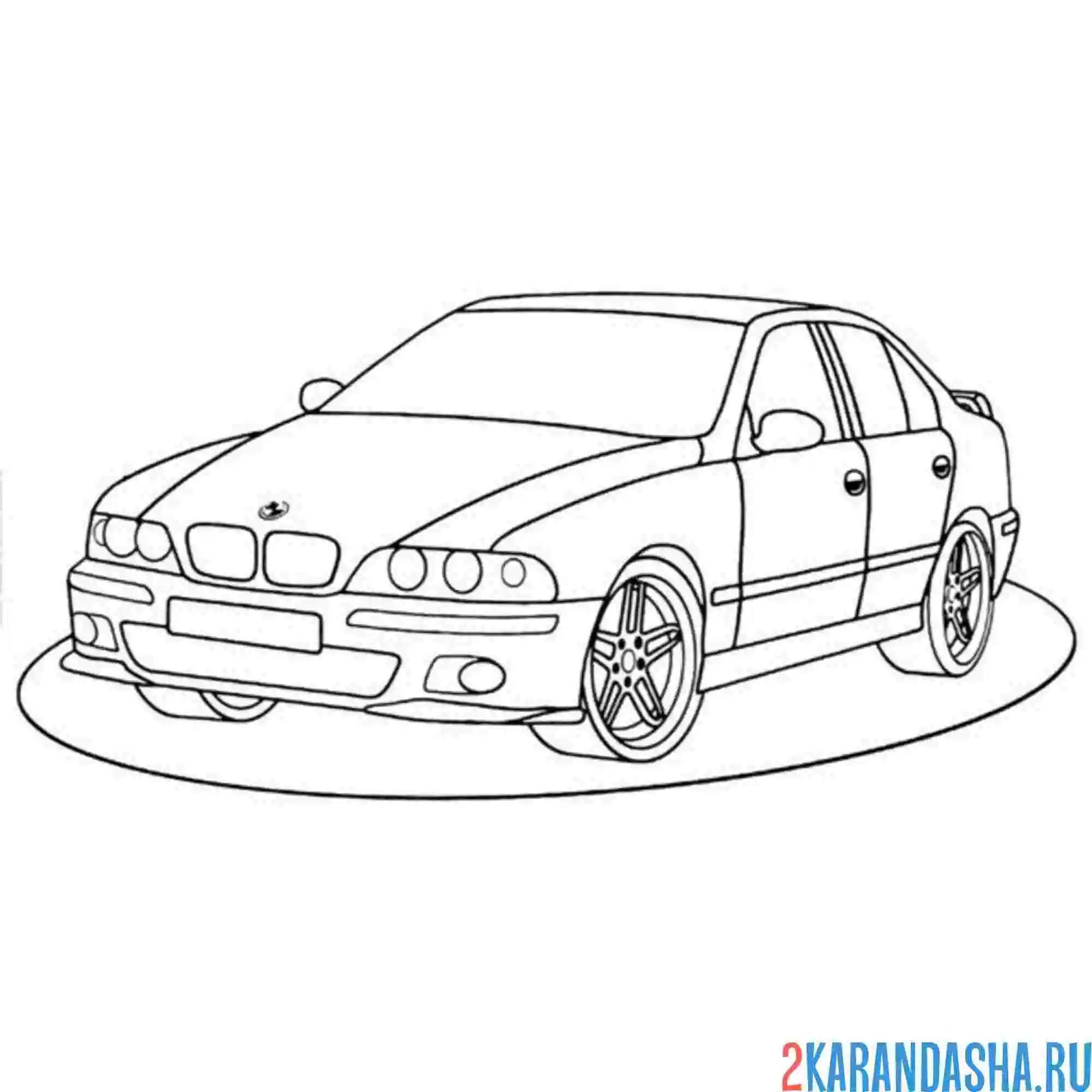 Раскраска бмв м4
