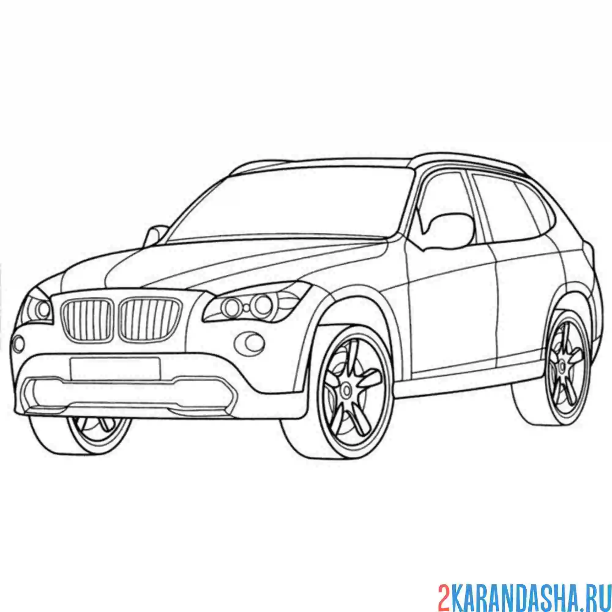 Раскраска бмв х1