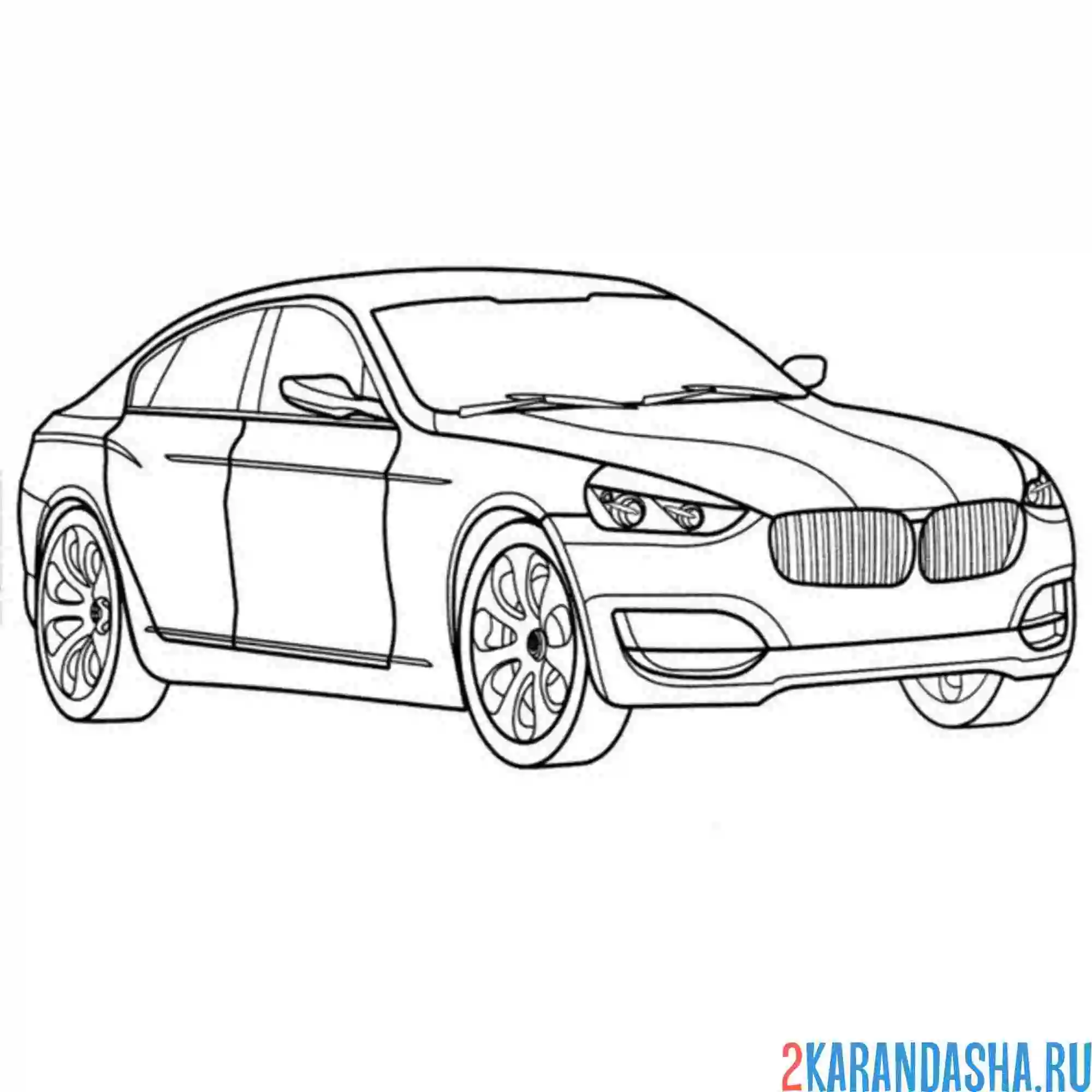 Раскраска bmw cs