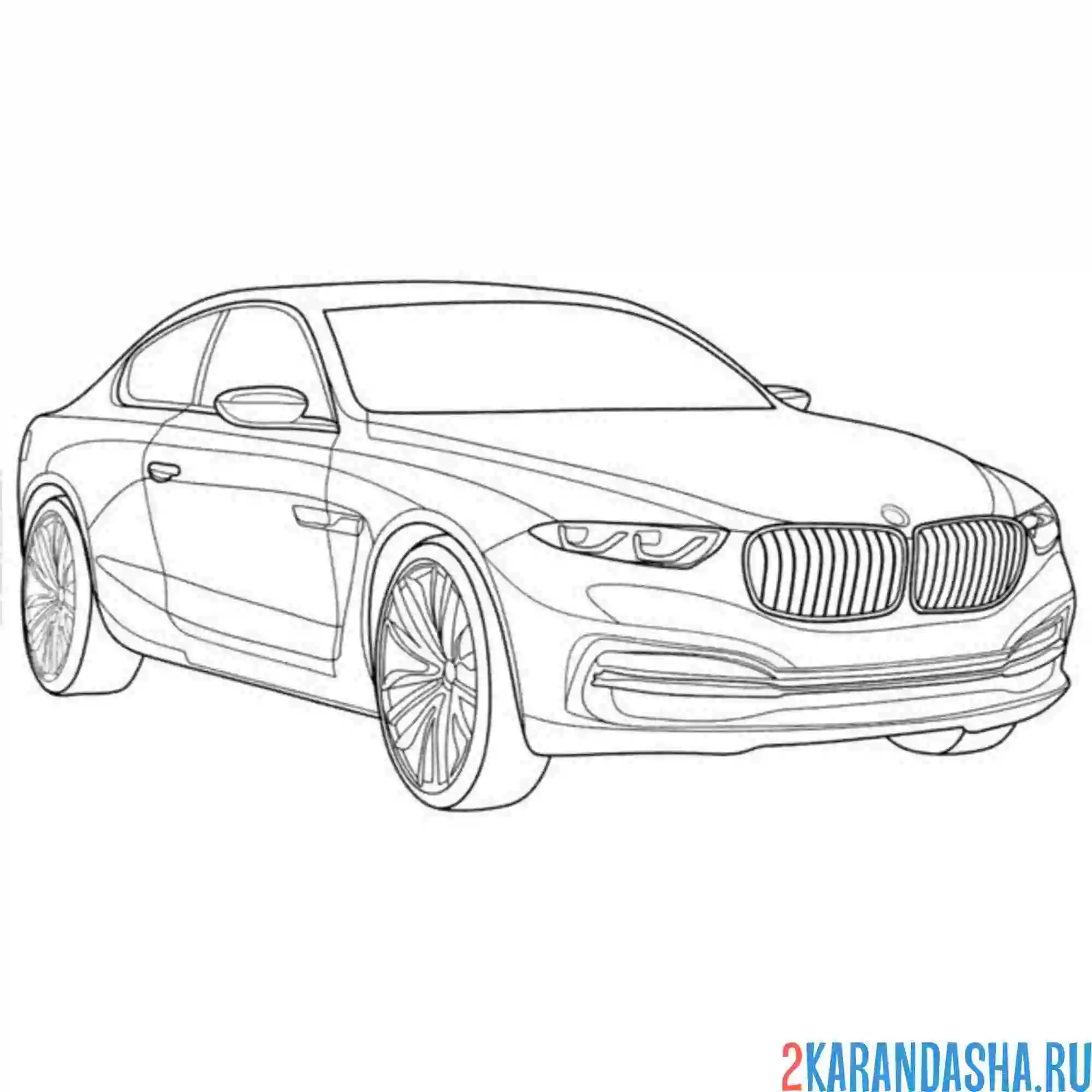 Раскраска bmw pininfarina gran lusso