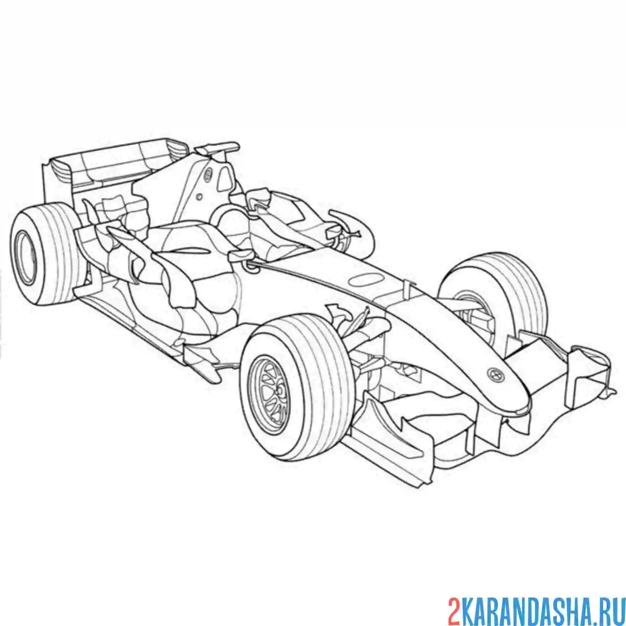 Раскраска bmw sauber f1.07