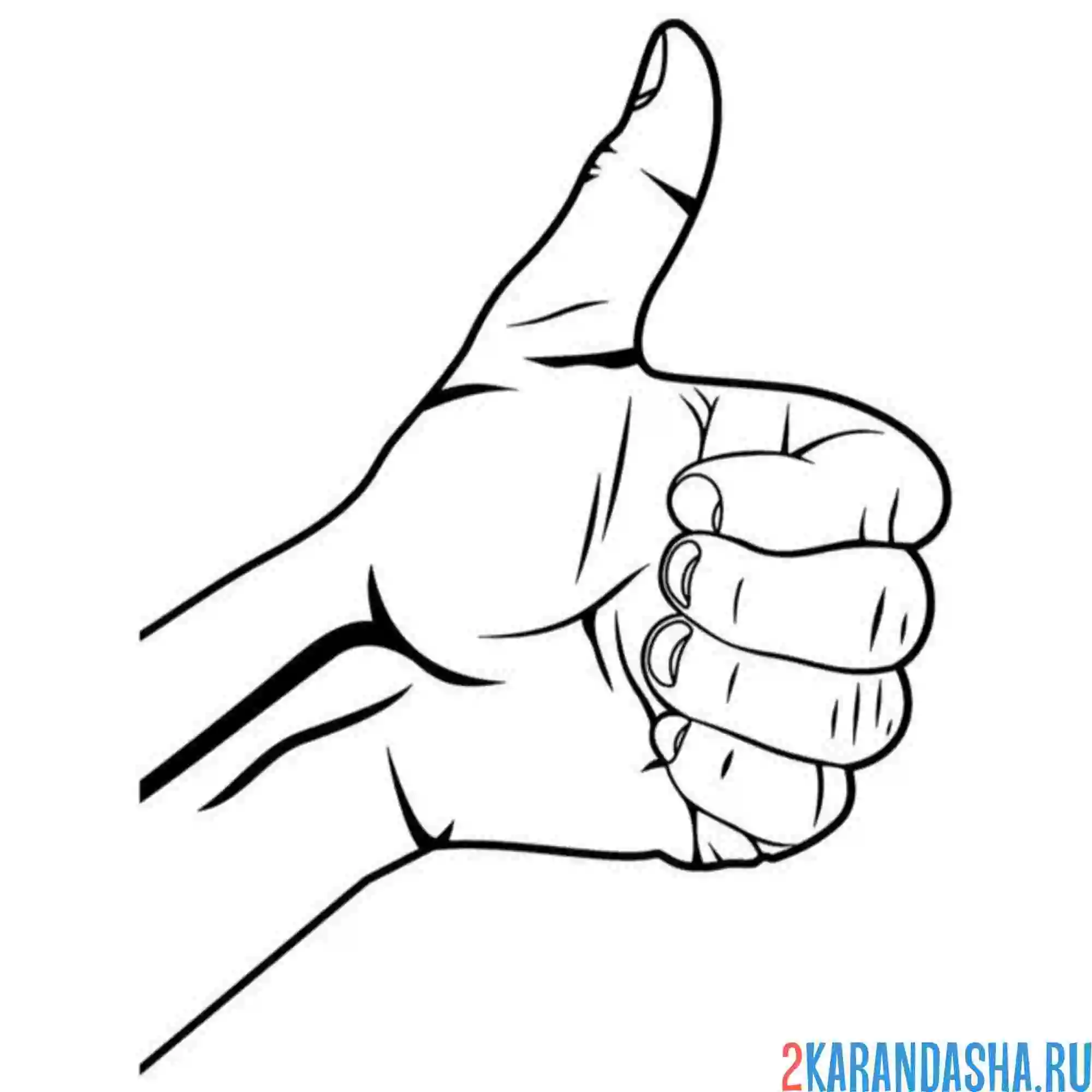 Раскраска рука класс