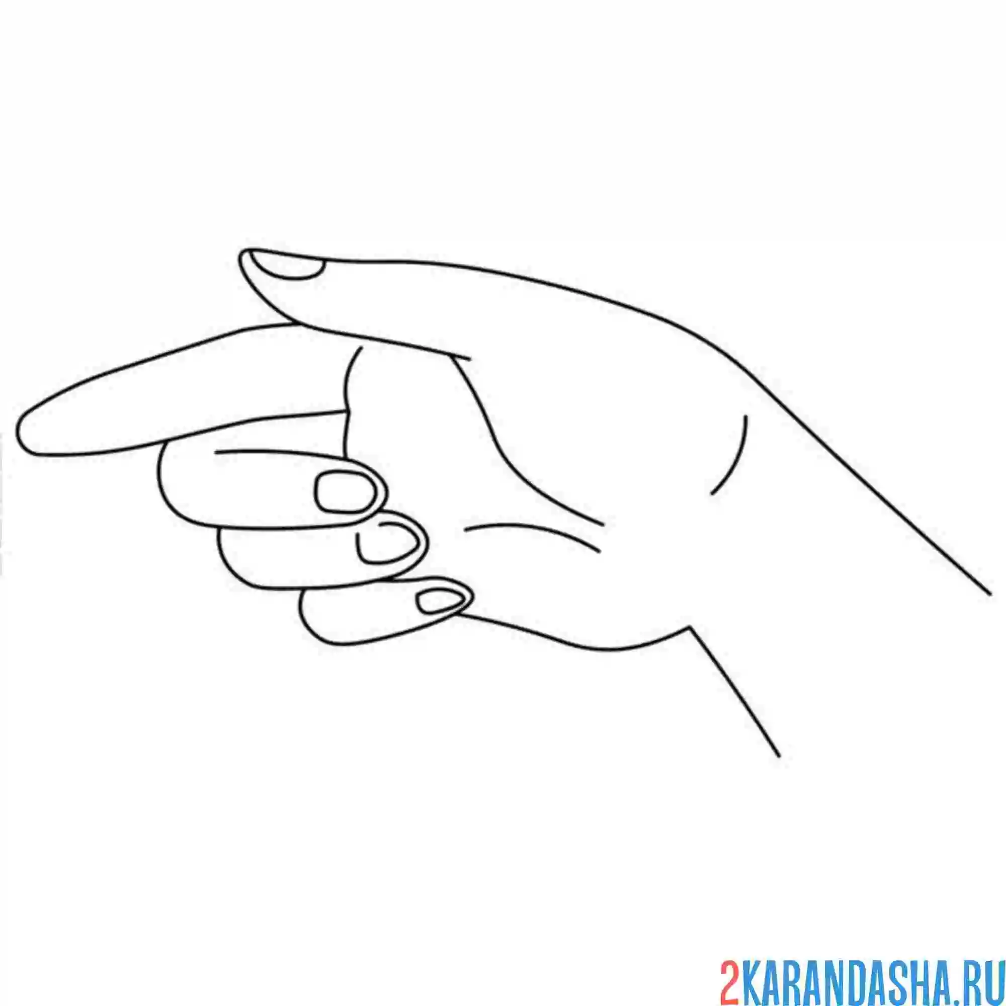 Раскраска запястье женская рука