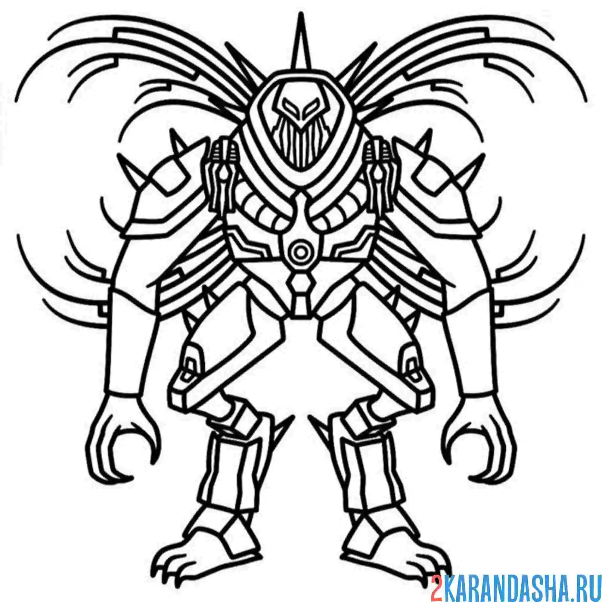 Раскраска оранжевый триадан, три-титан скибиди туалет