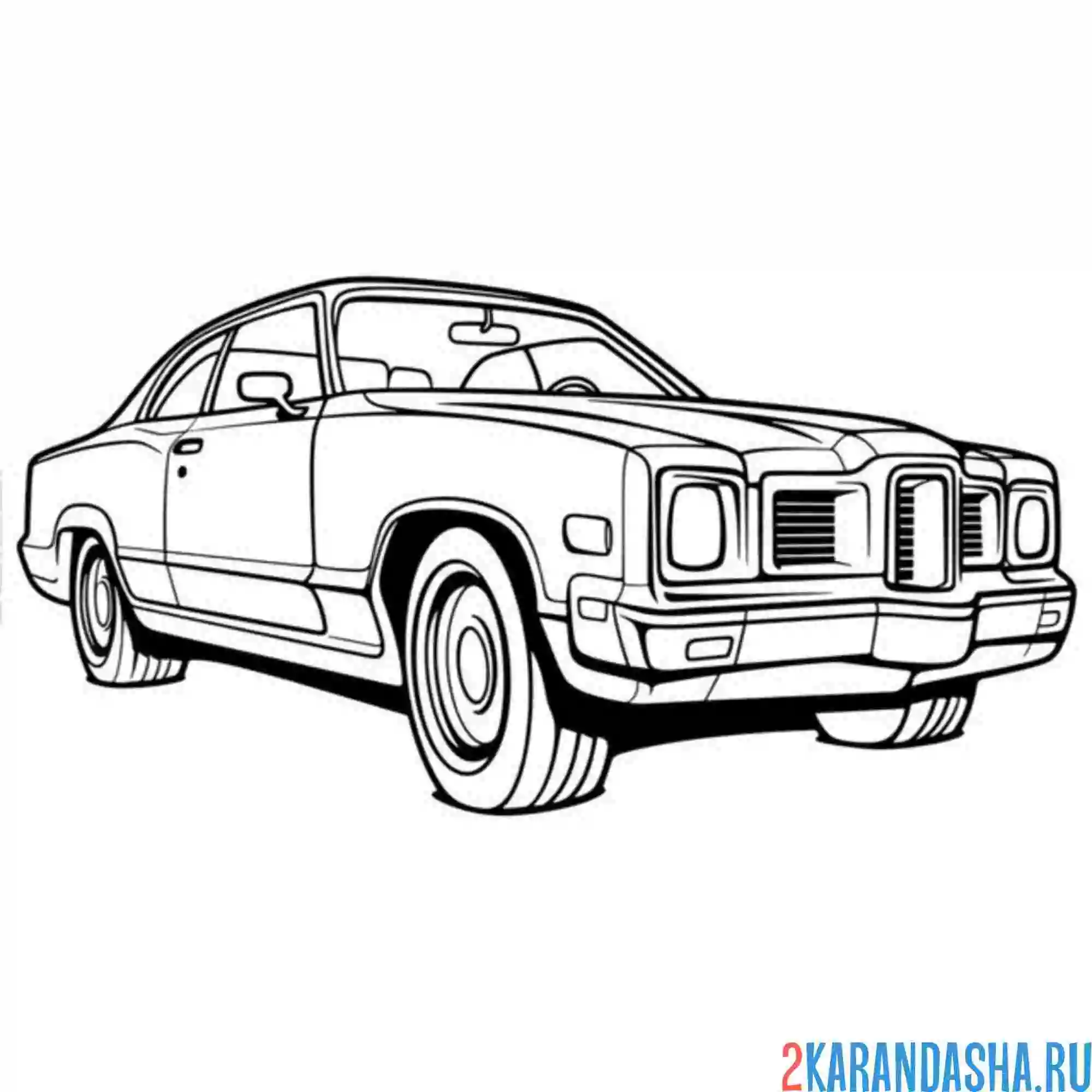 Раскраска гоночная машина дерби