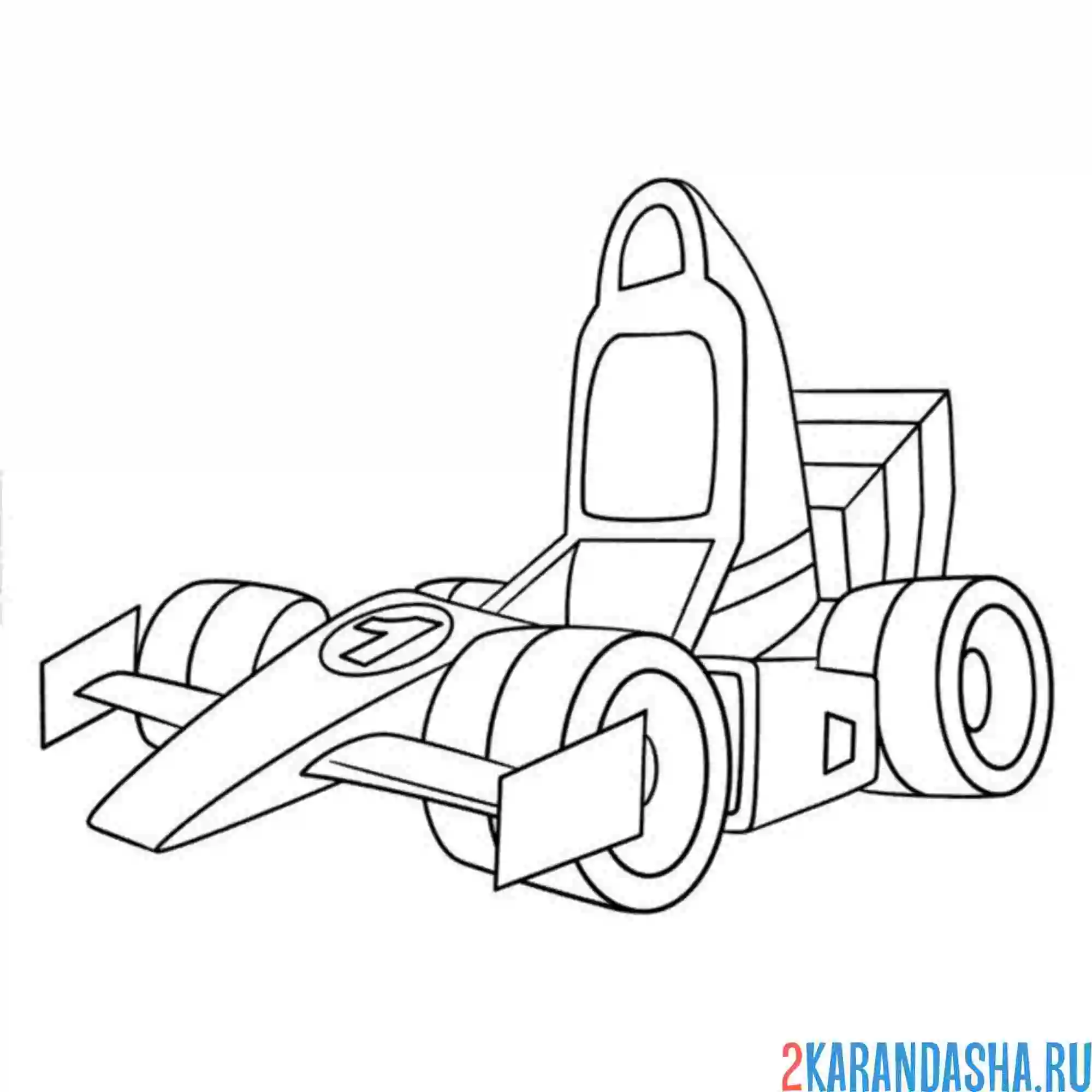 Раскраска нереальная машина
