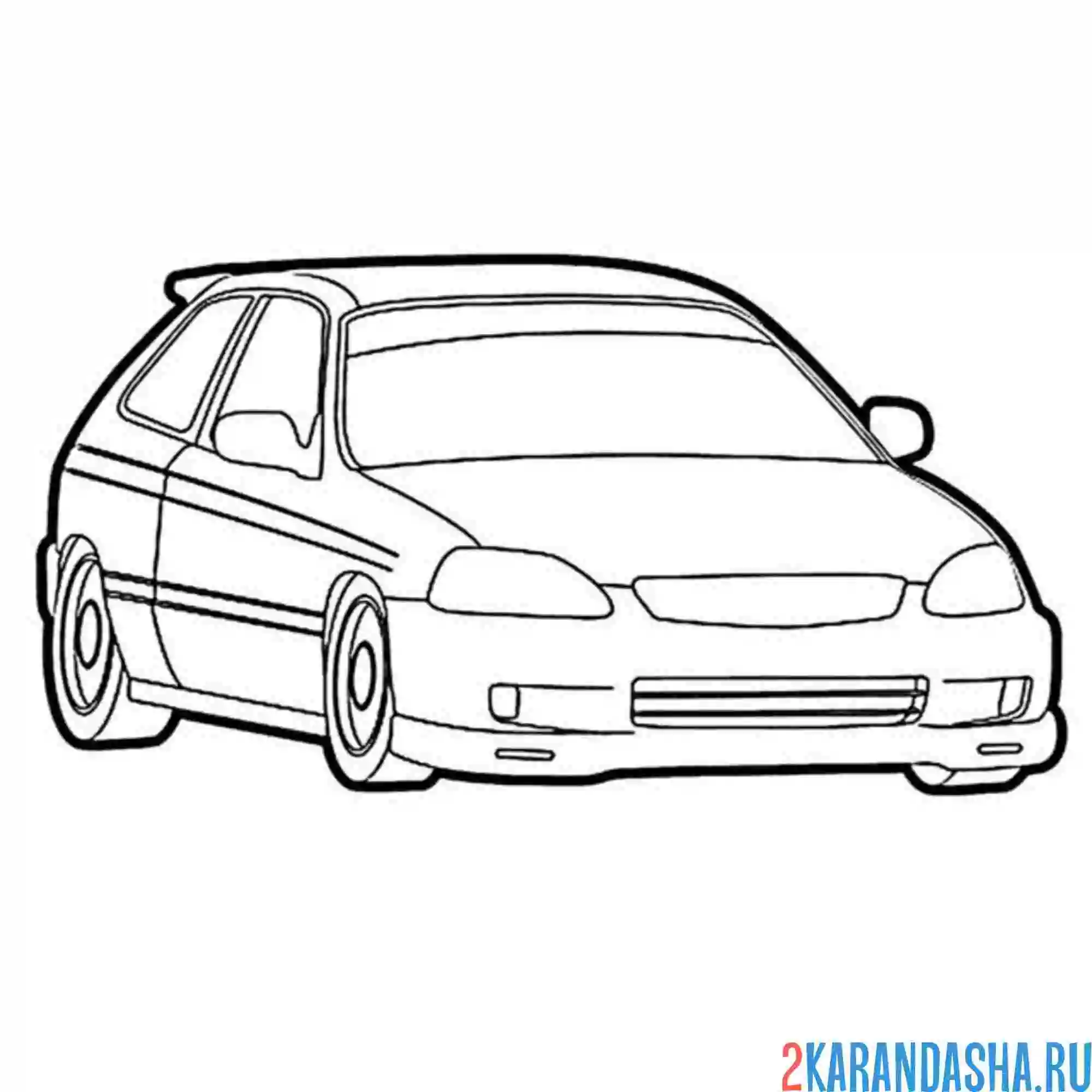 Раскраска машина для гонок