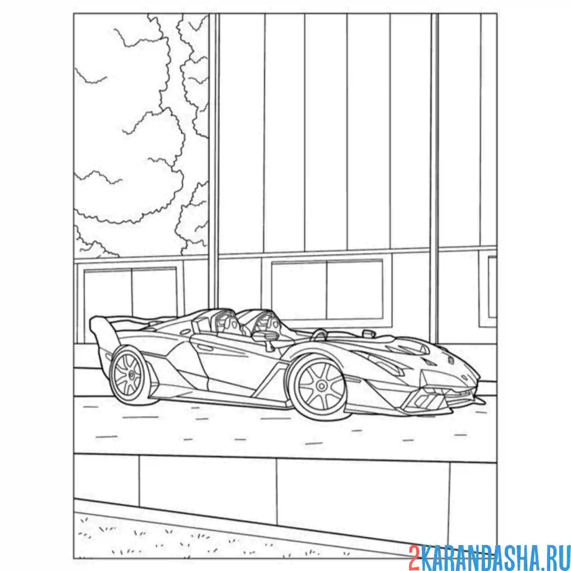 Раскраска lamborghini huracan