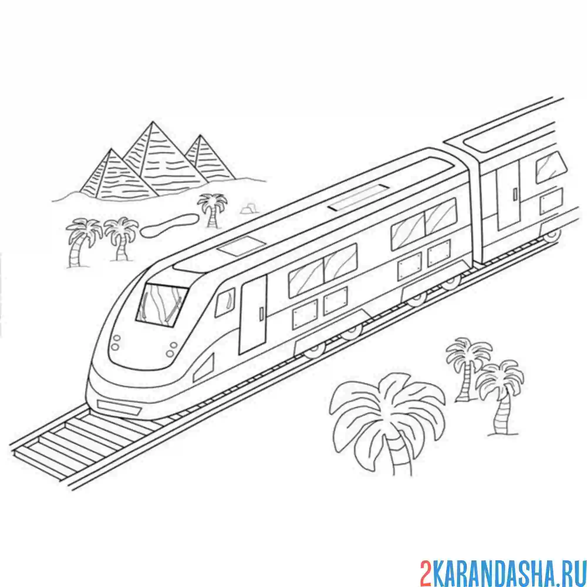 Раскраска египетское метро