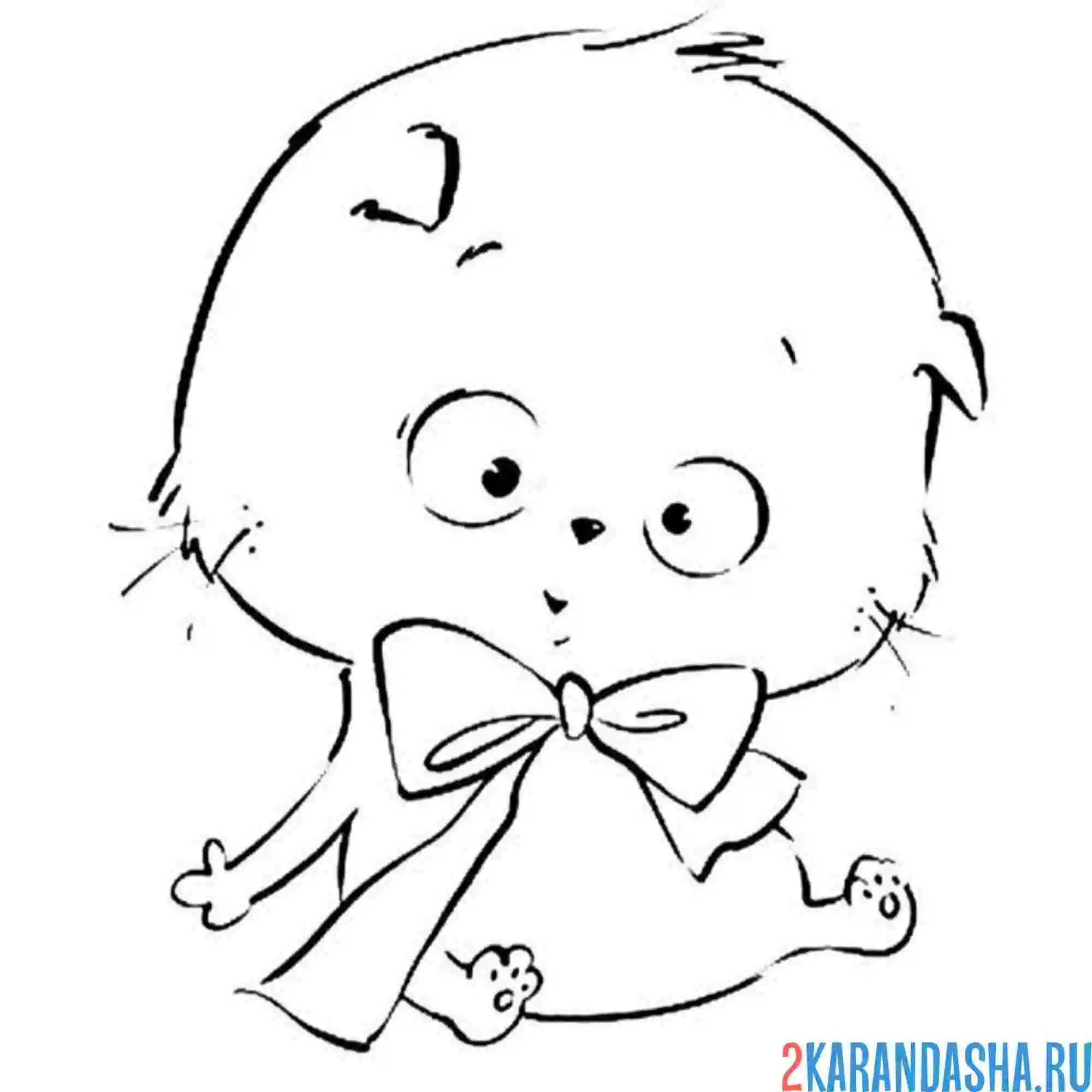 Раскраска басик задумался