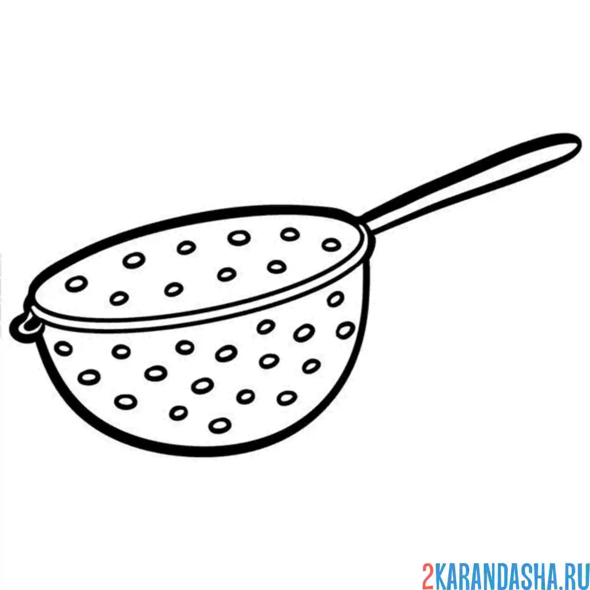 Раскраска дуршлаг