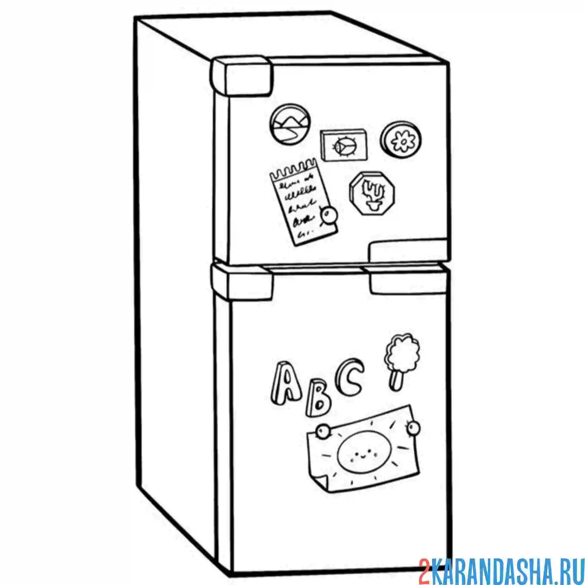 Раскраска холодильник бытовая техника
