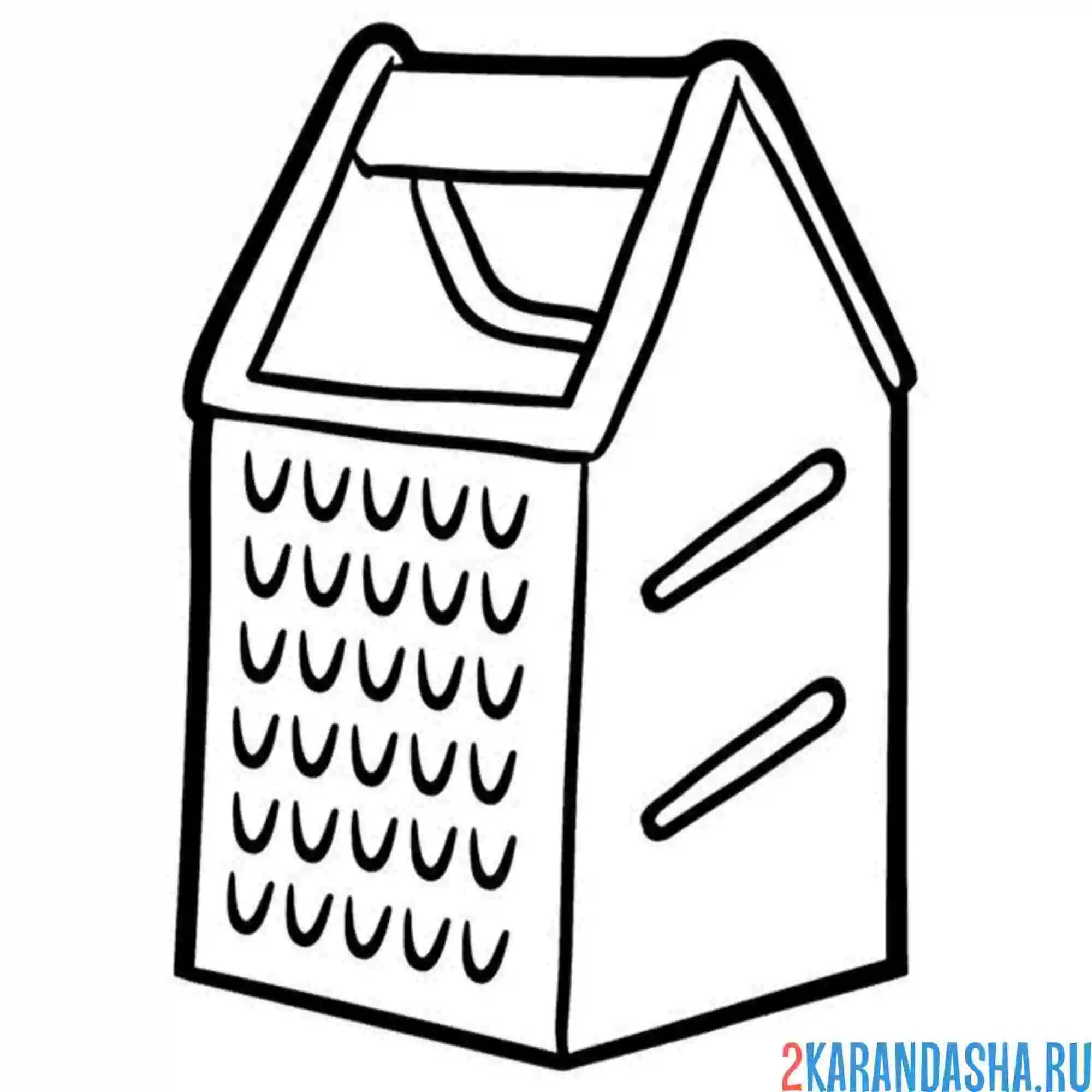 Раскраска терка посуда