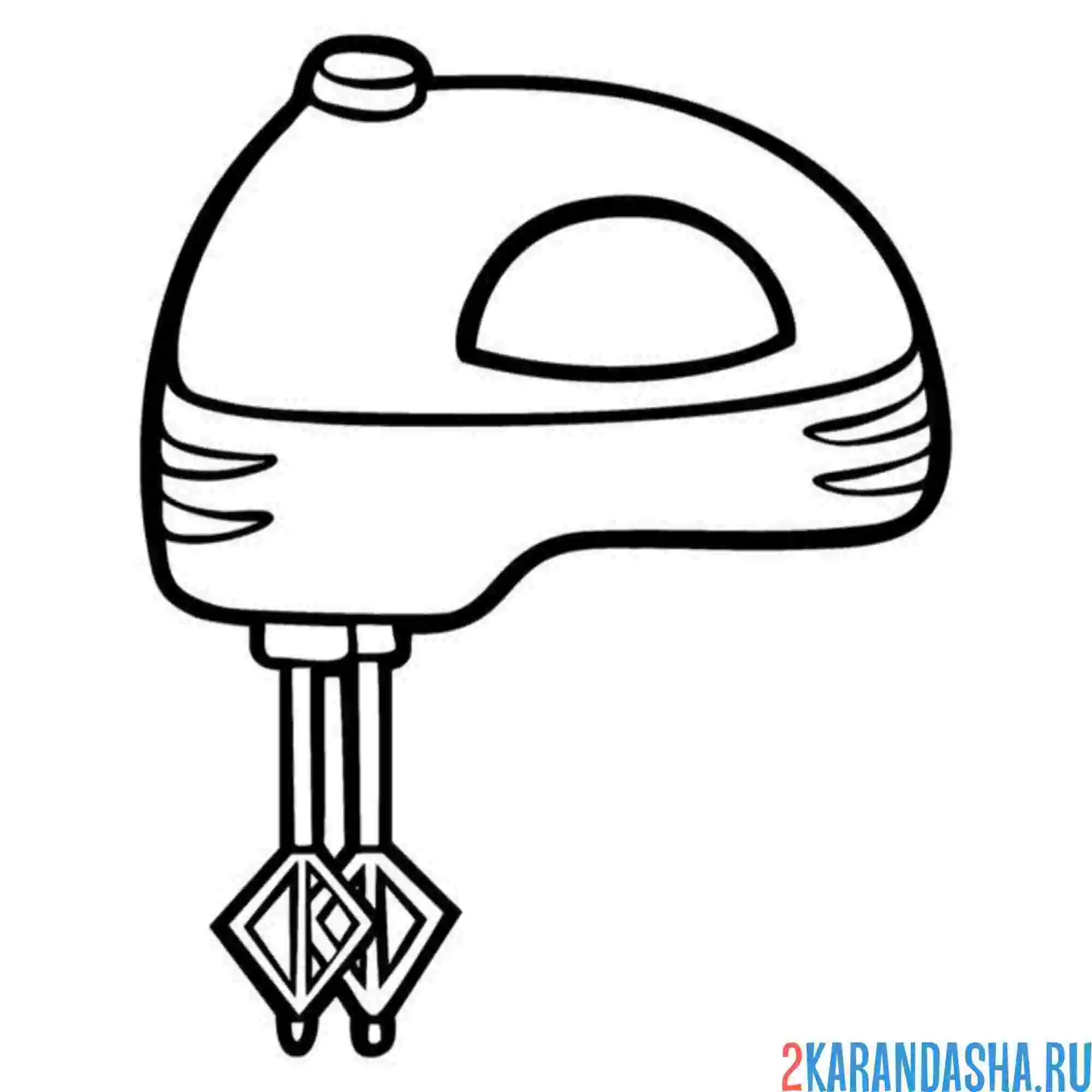 Раскраска миксер кухонный