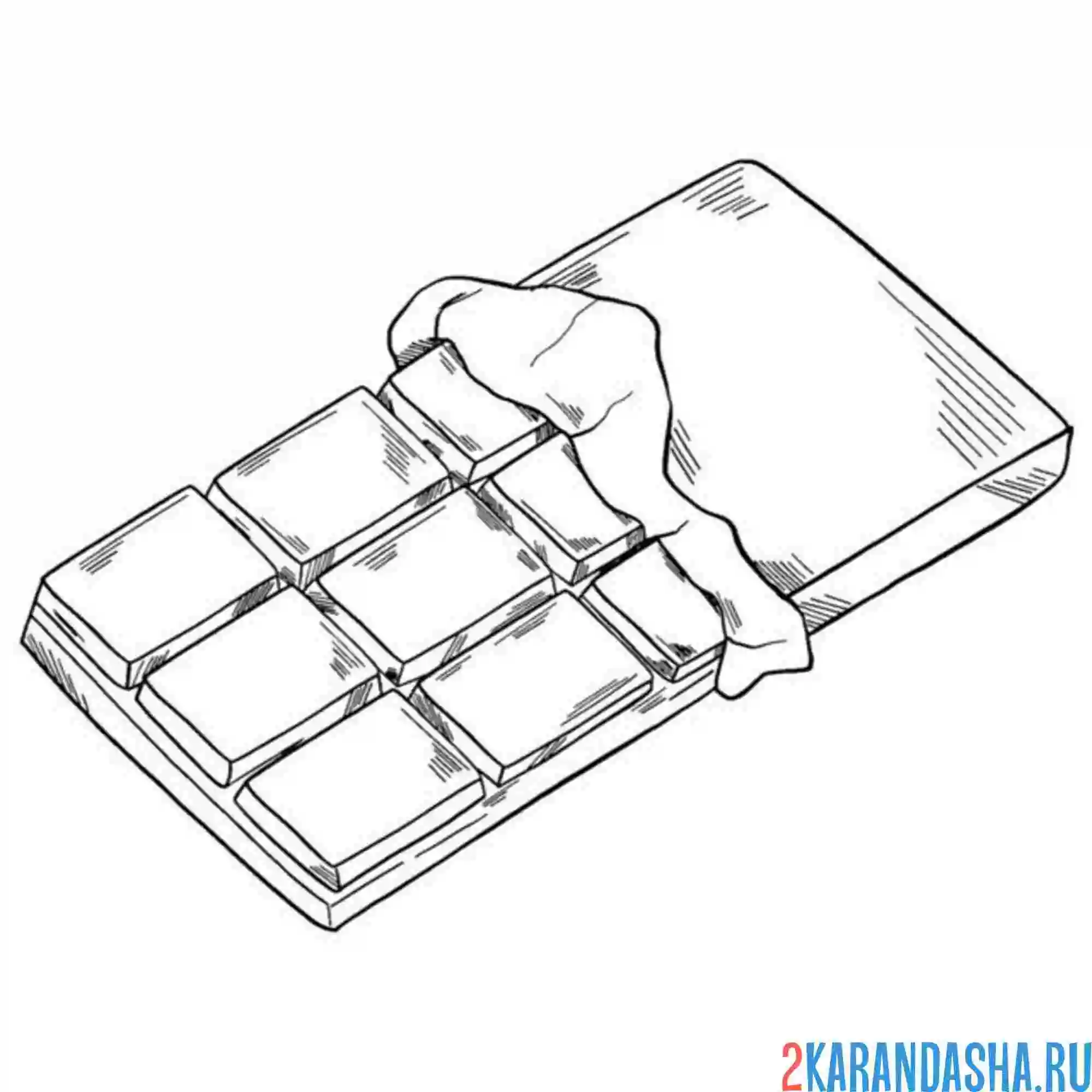 Раскраска шоколад темный