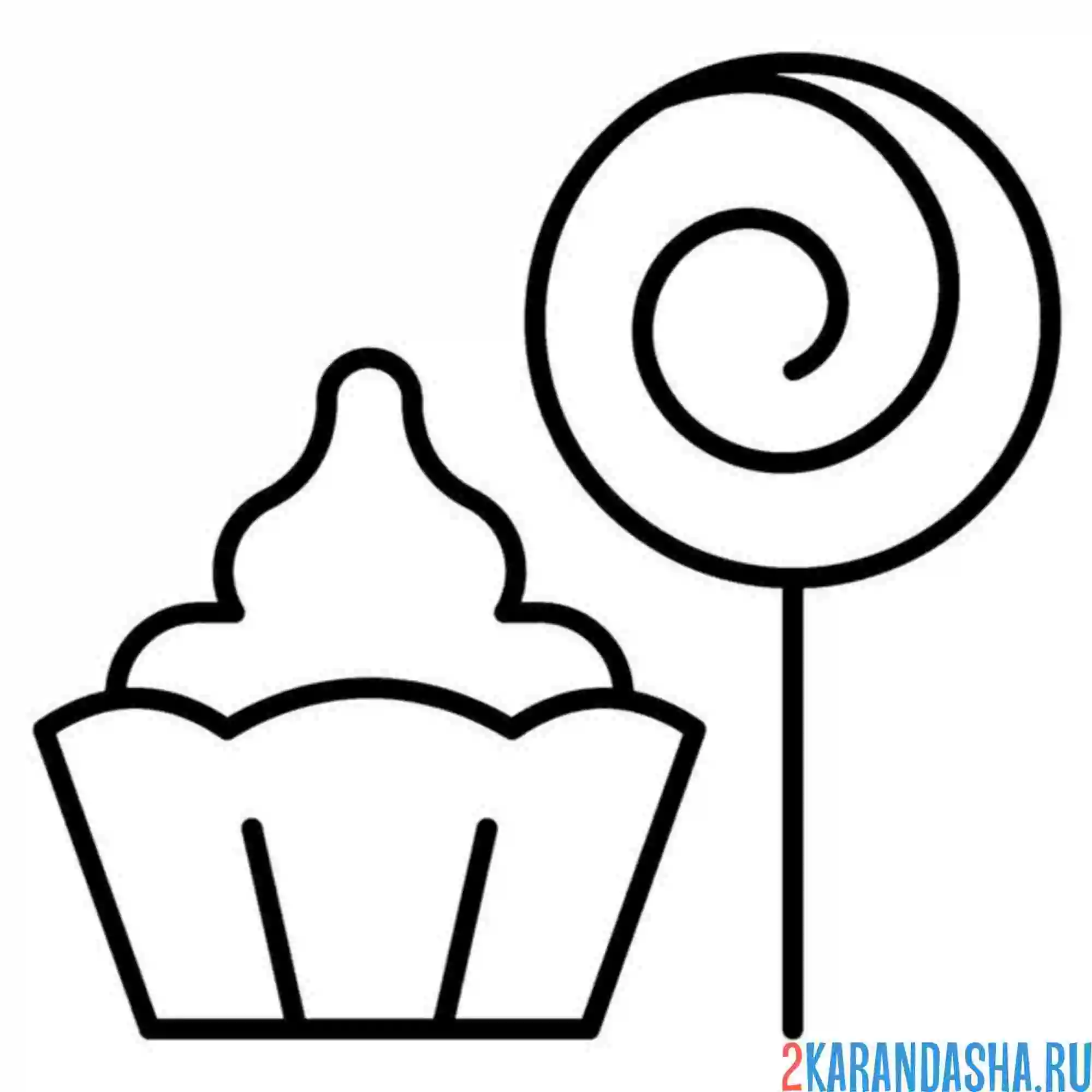 Раскраска сладости