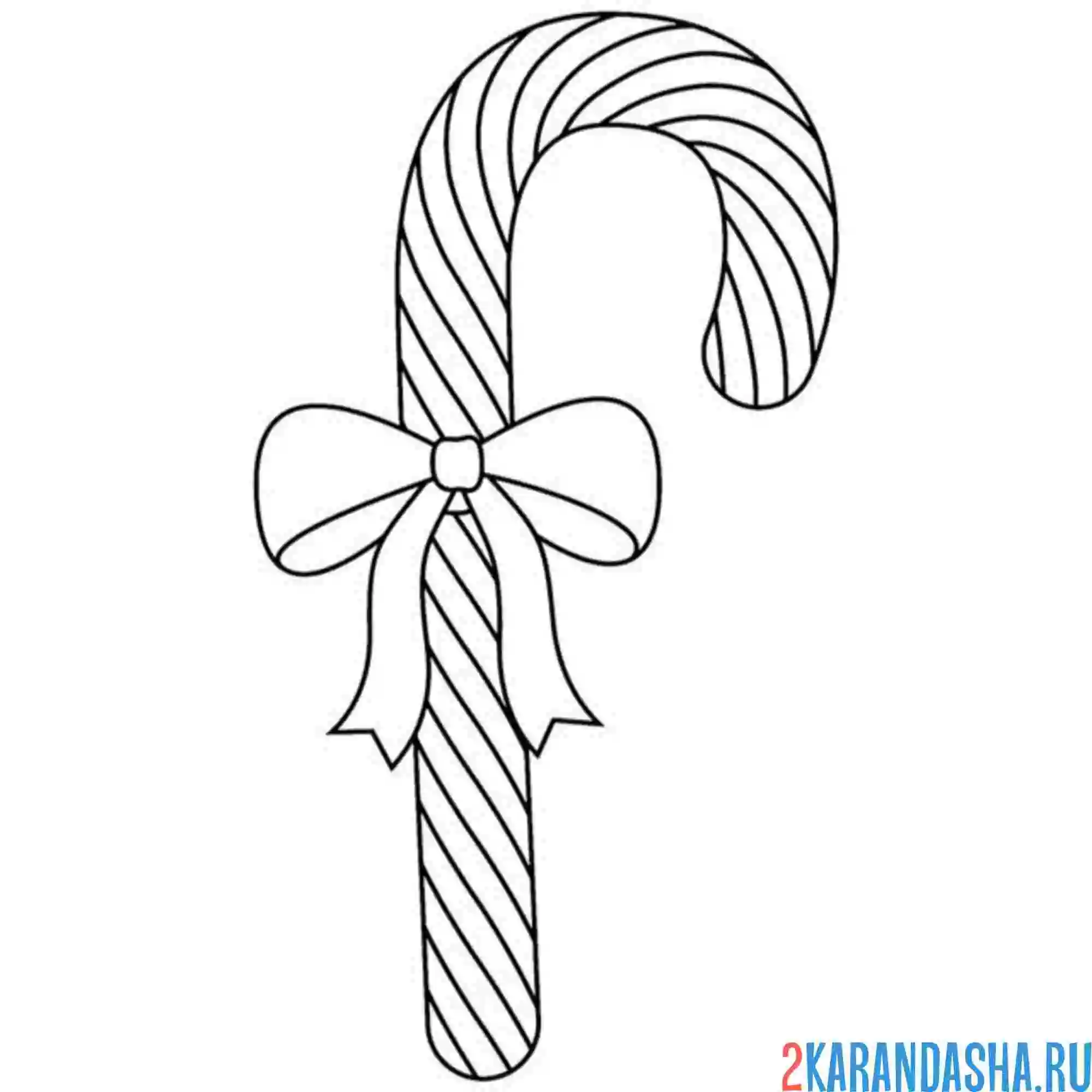 Раскраска леденец сладкий