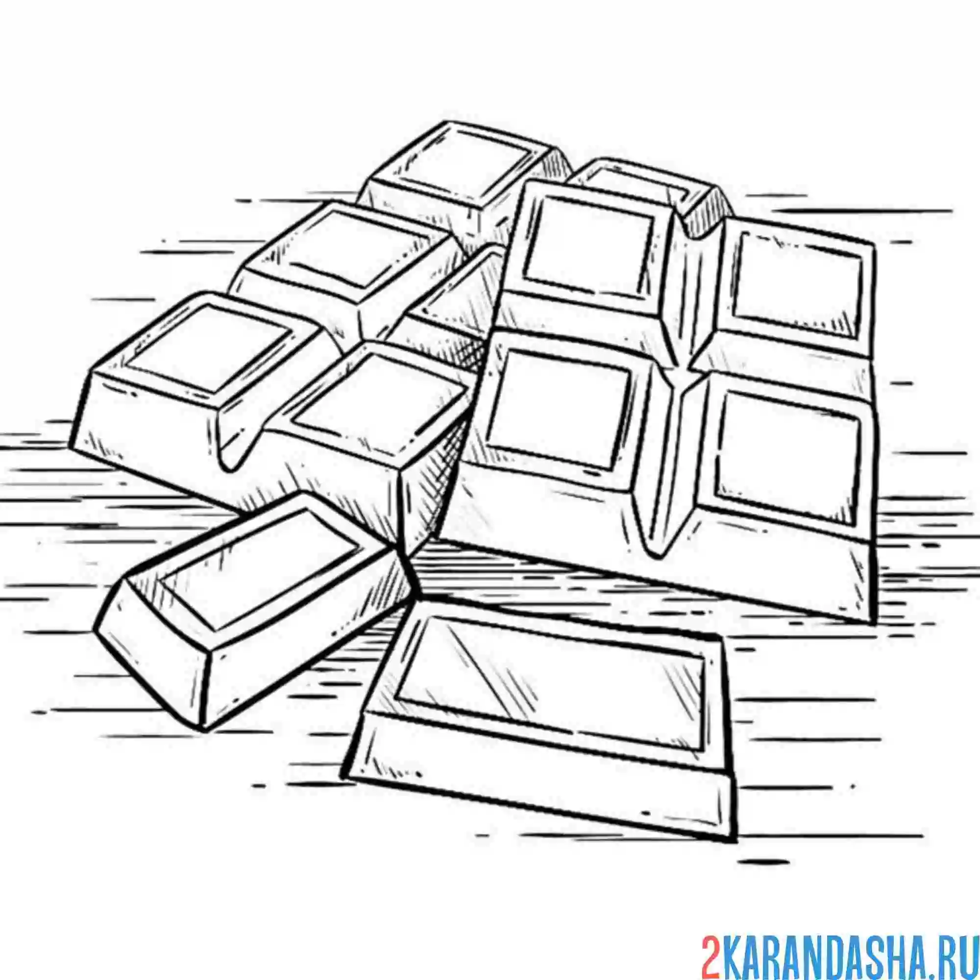 Раскраска толстый шоколад