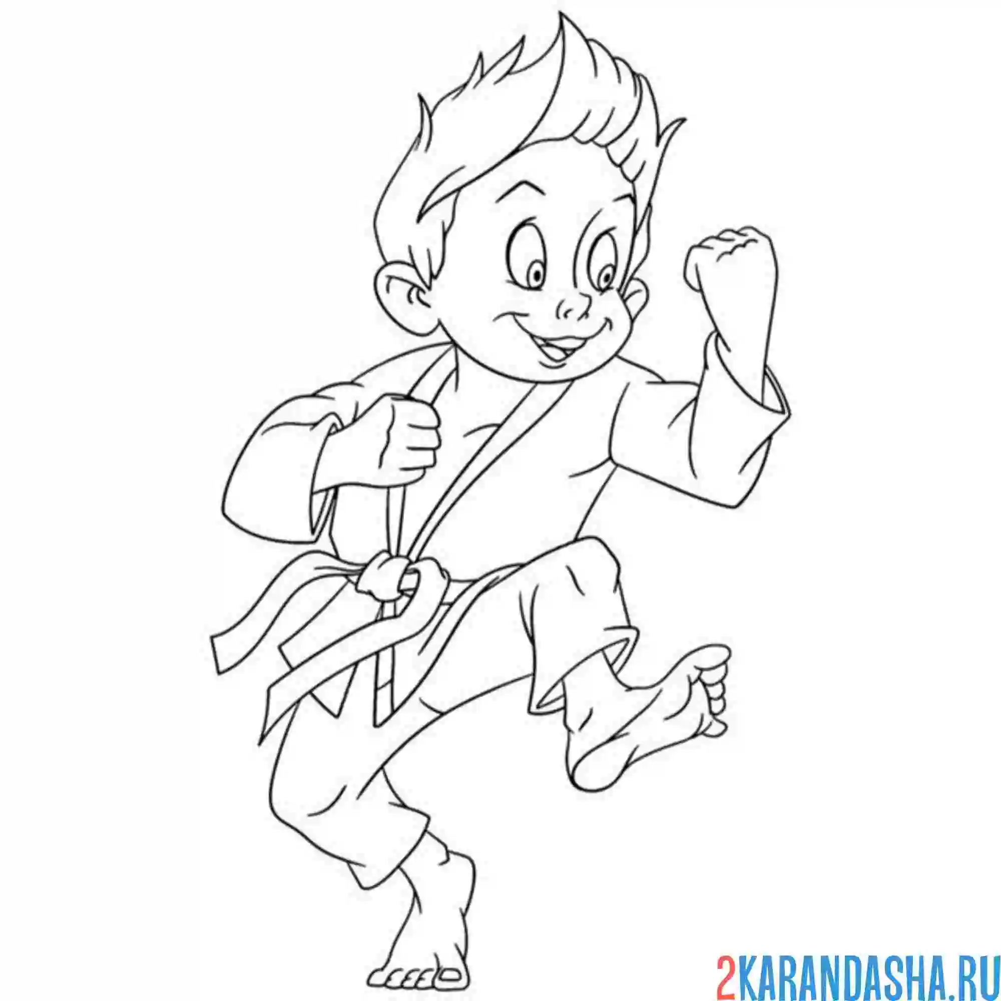 Раскраска профессия преподаватель единоборст