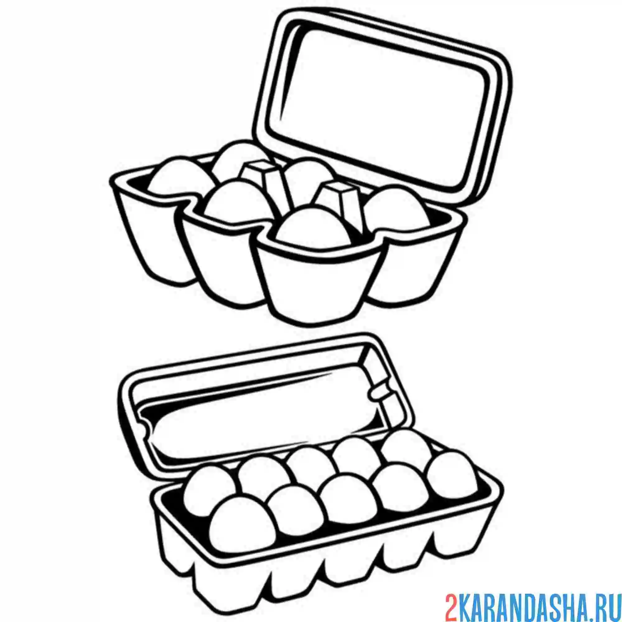 Раскраска яйца куриные