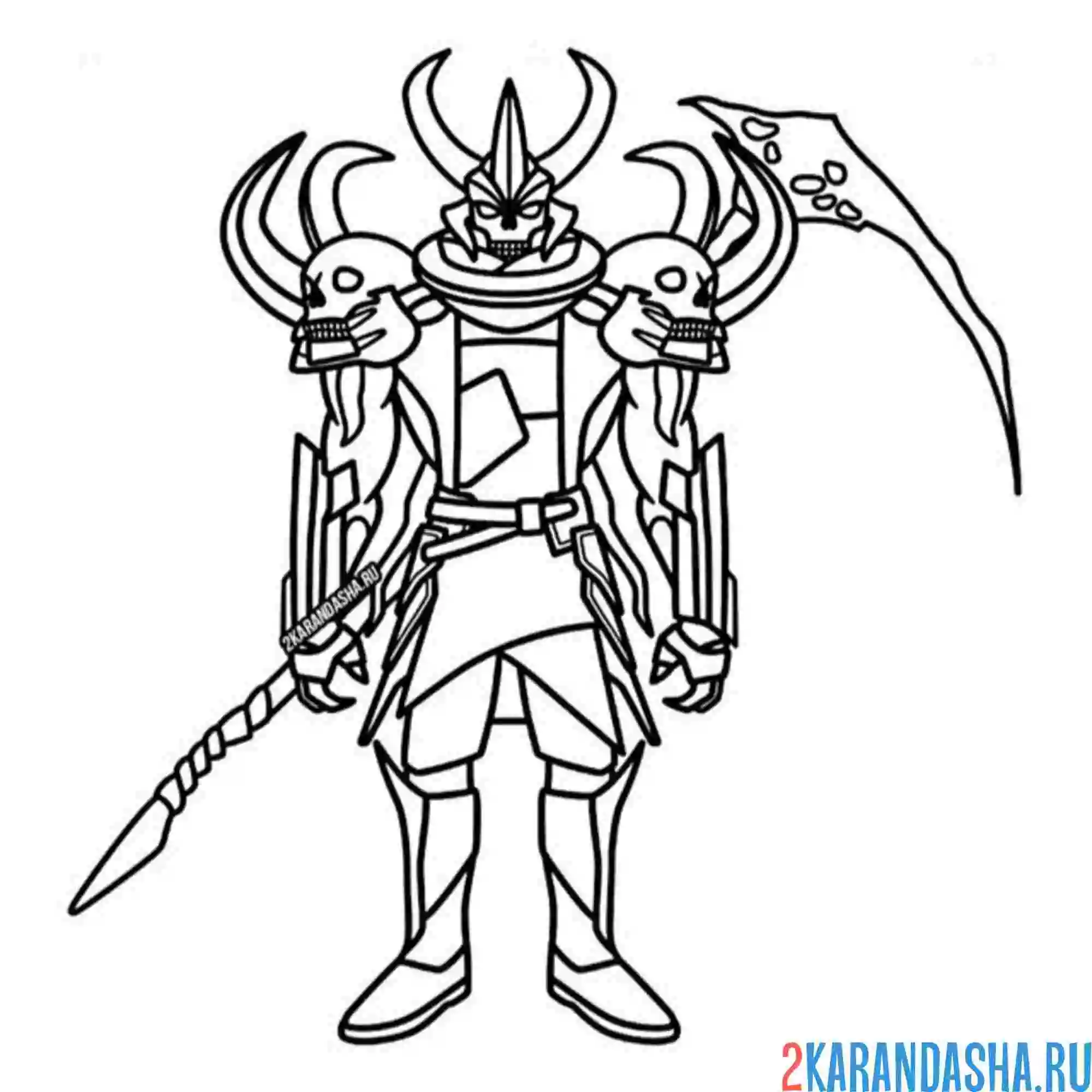 Раскраска некромант скибиди туалет