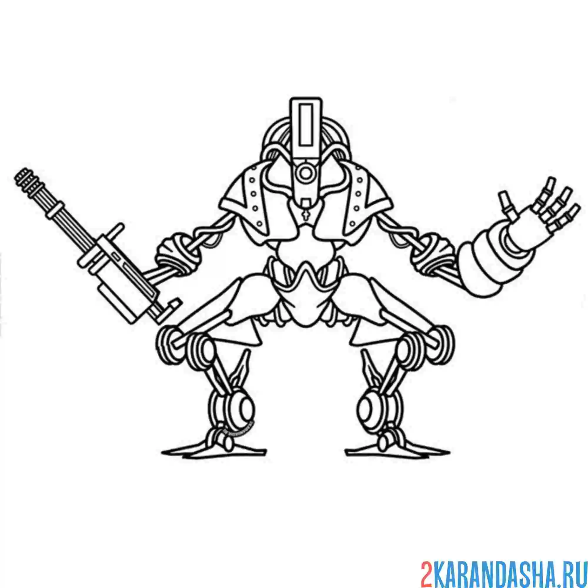 Раскраска c-pen титан человек-карандаш