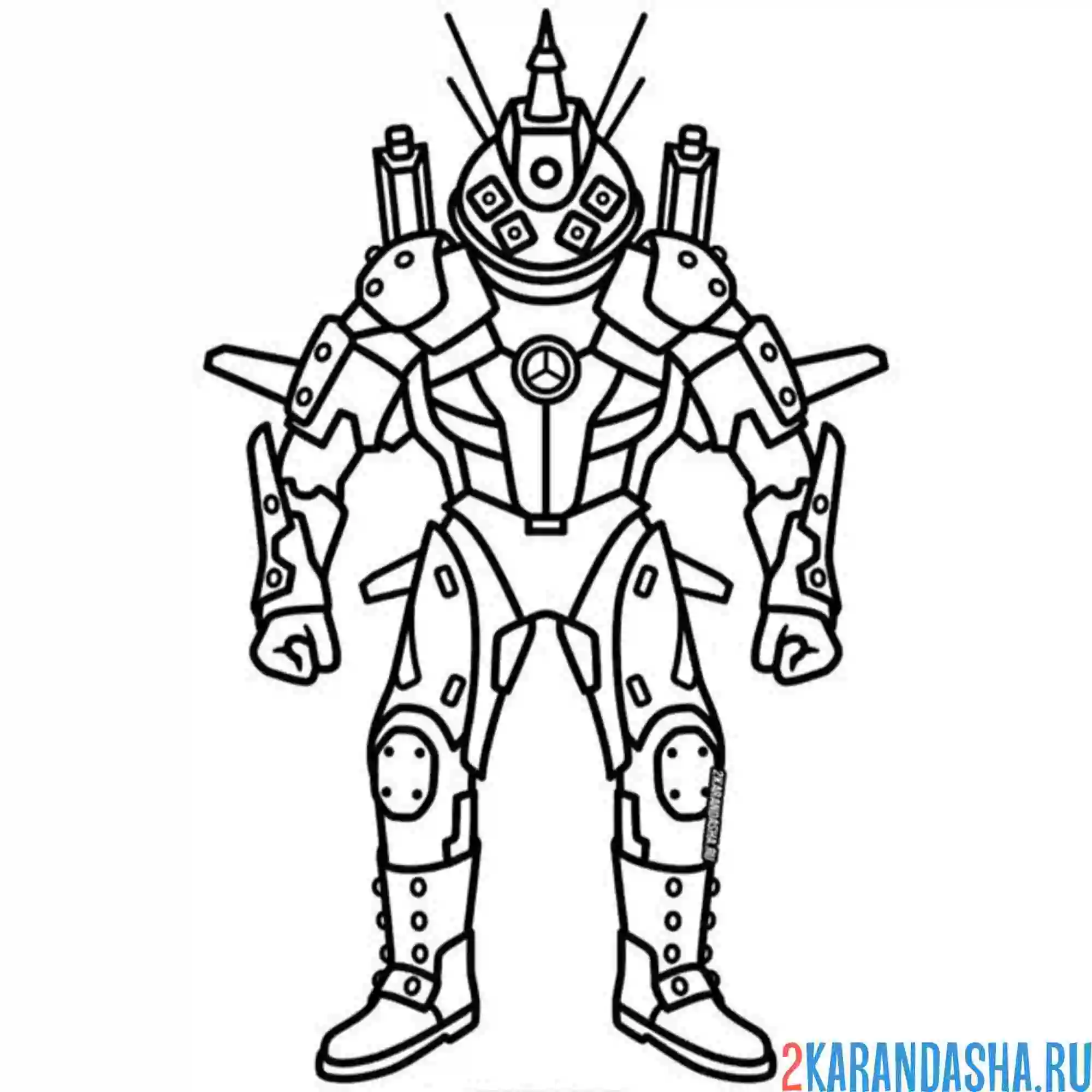 Раскраска спутник титан скибиди туалет