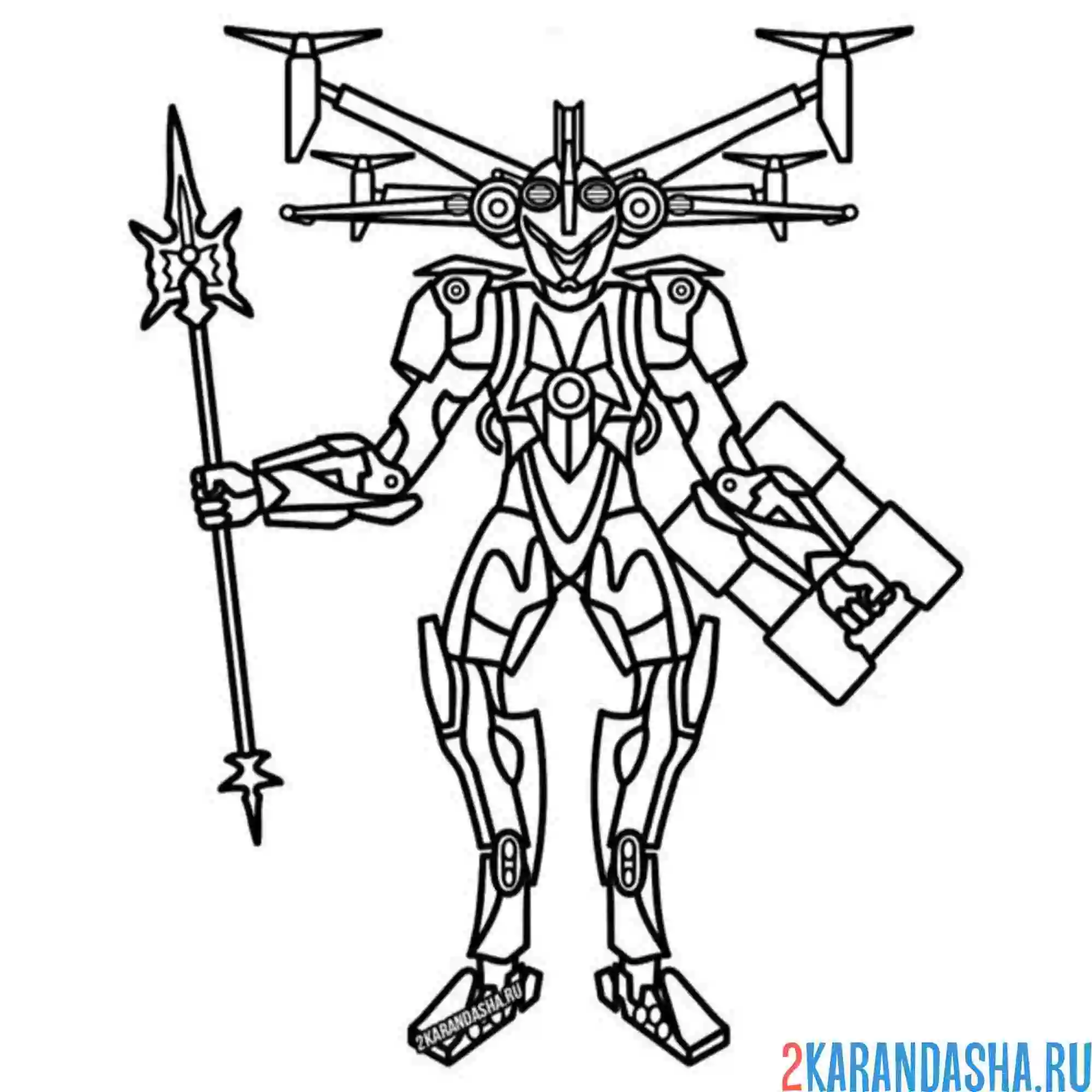 Раскраска титан дронвумен скибиди туалет