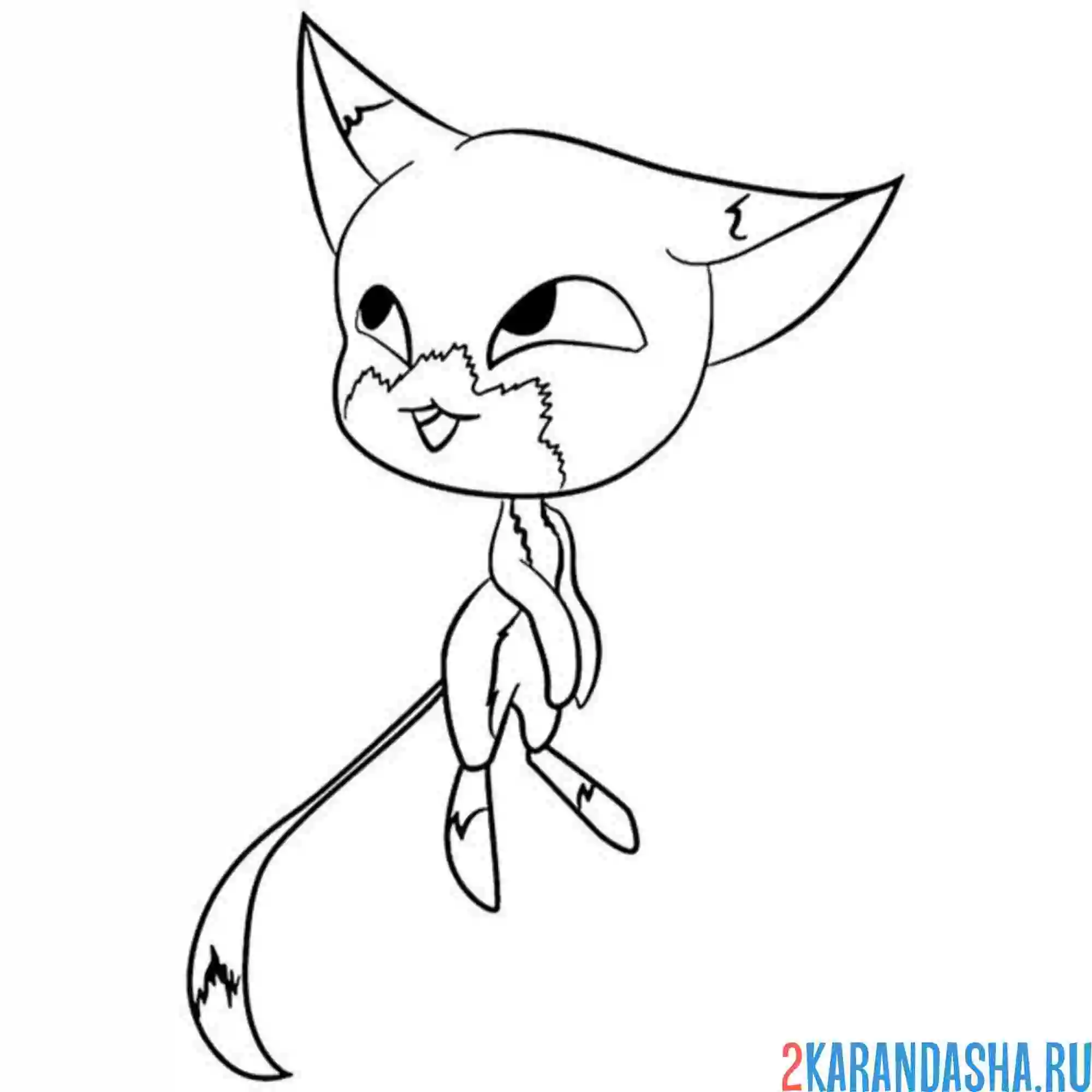 Раскраска триккс квами из леди баг