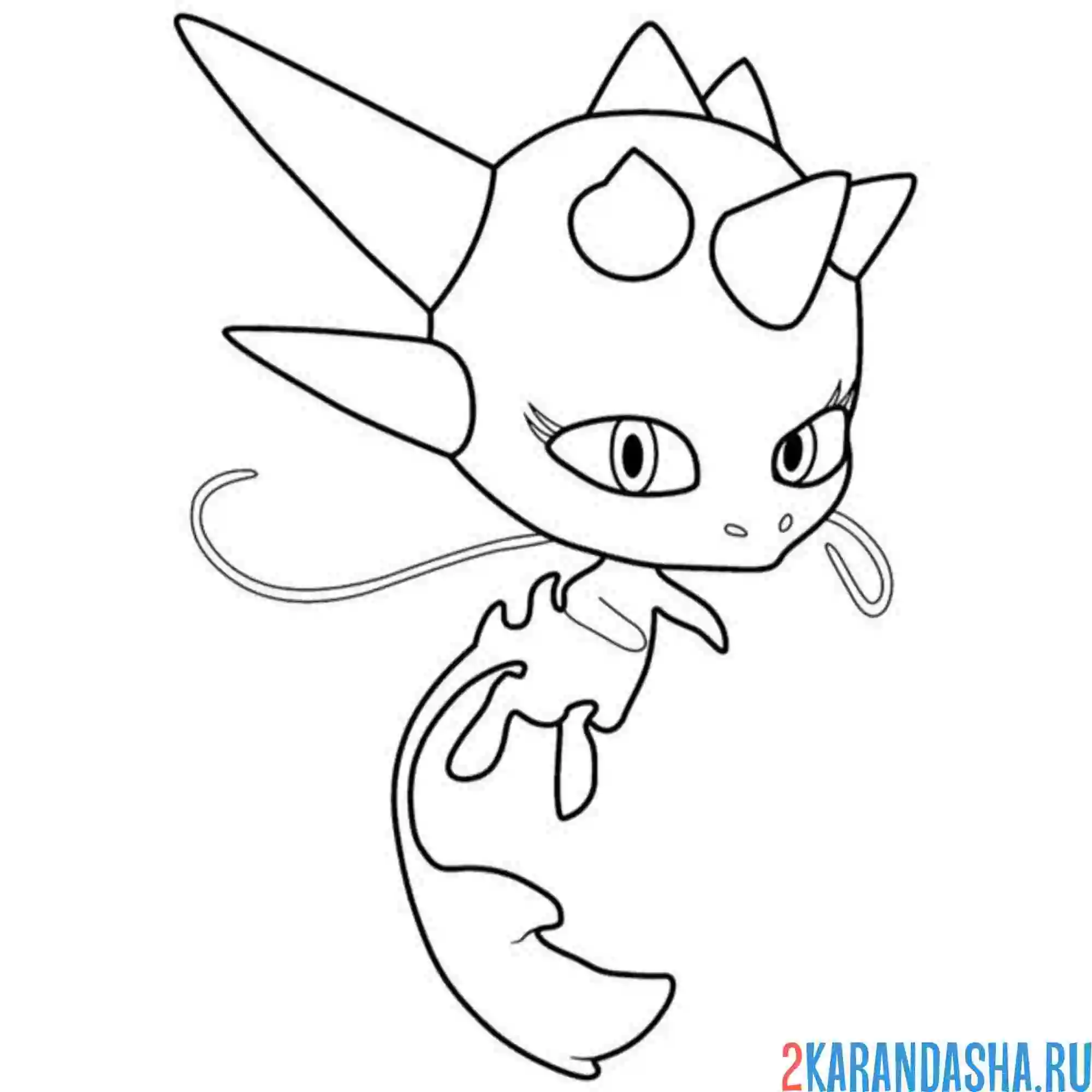 Раскраска лонгг квами