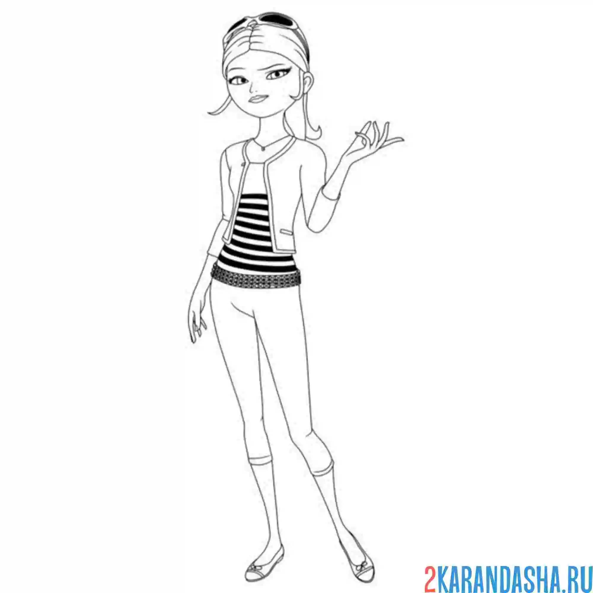 Раскраска хлоя буржуа (квин би)