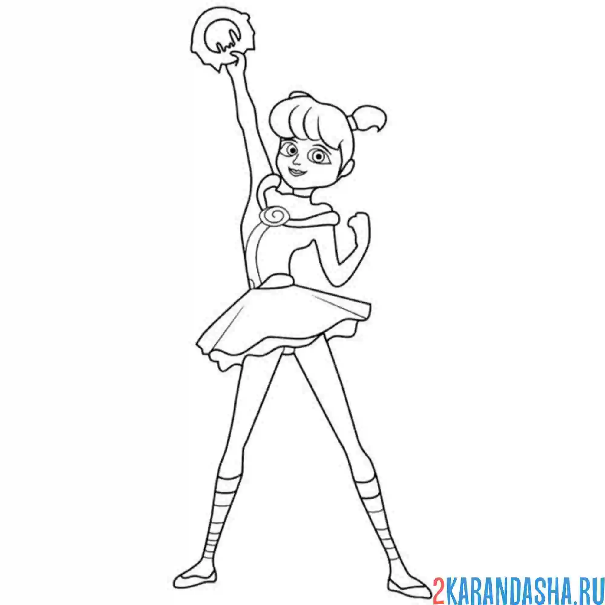 Раскраска роуз в образе