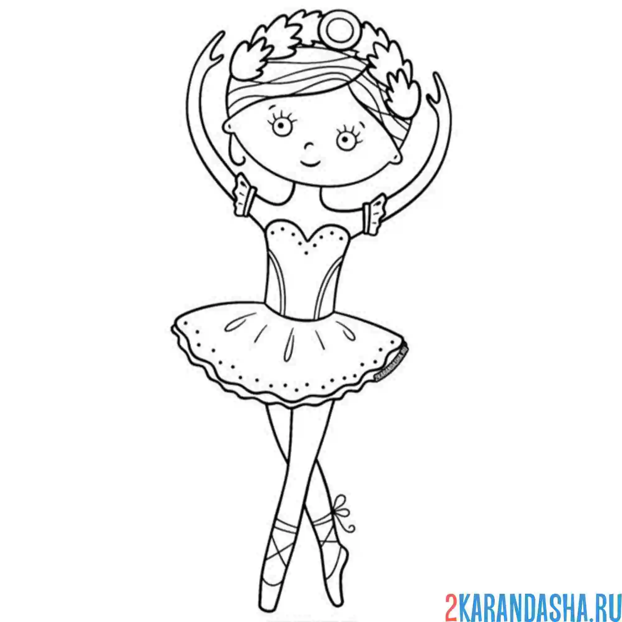 Раскраска лебединое озеро балерина