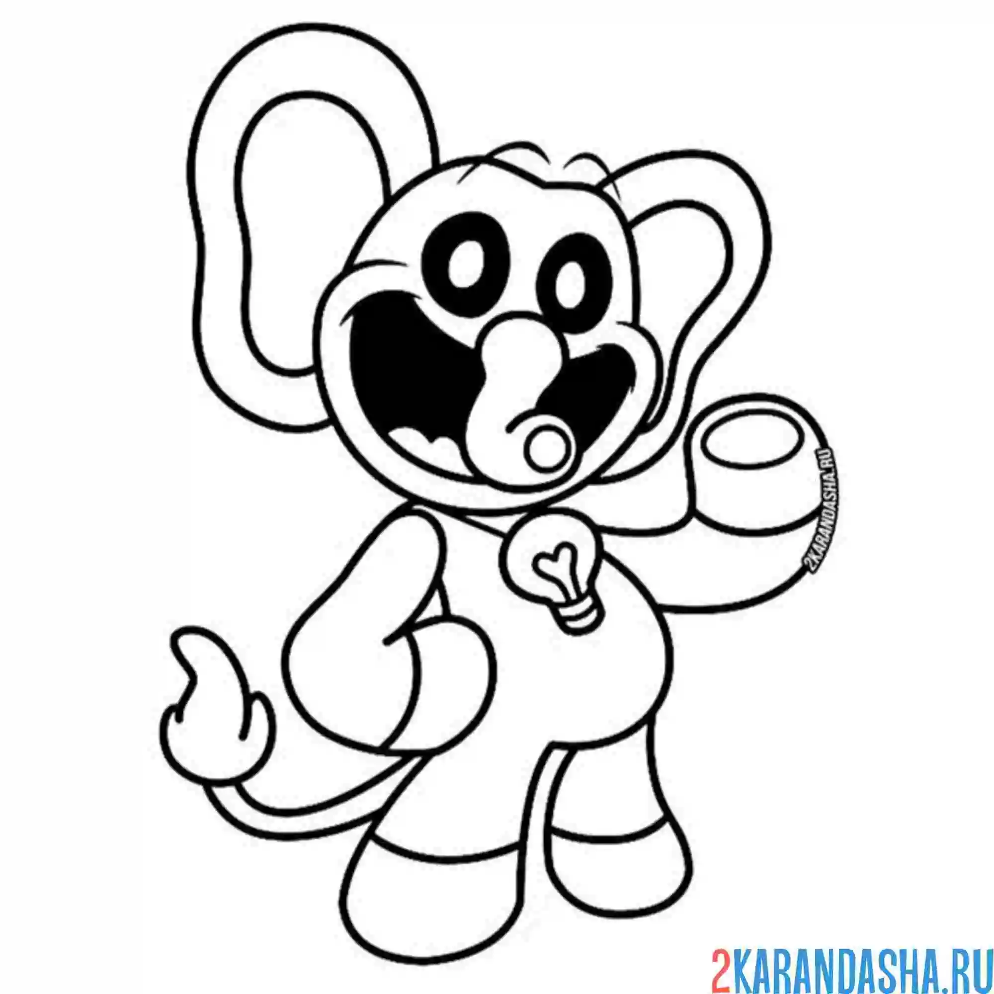 Раскраска bubba bubbaphant