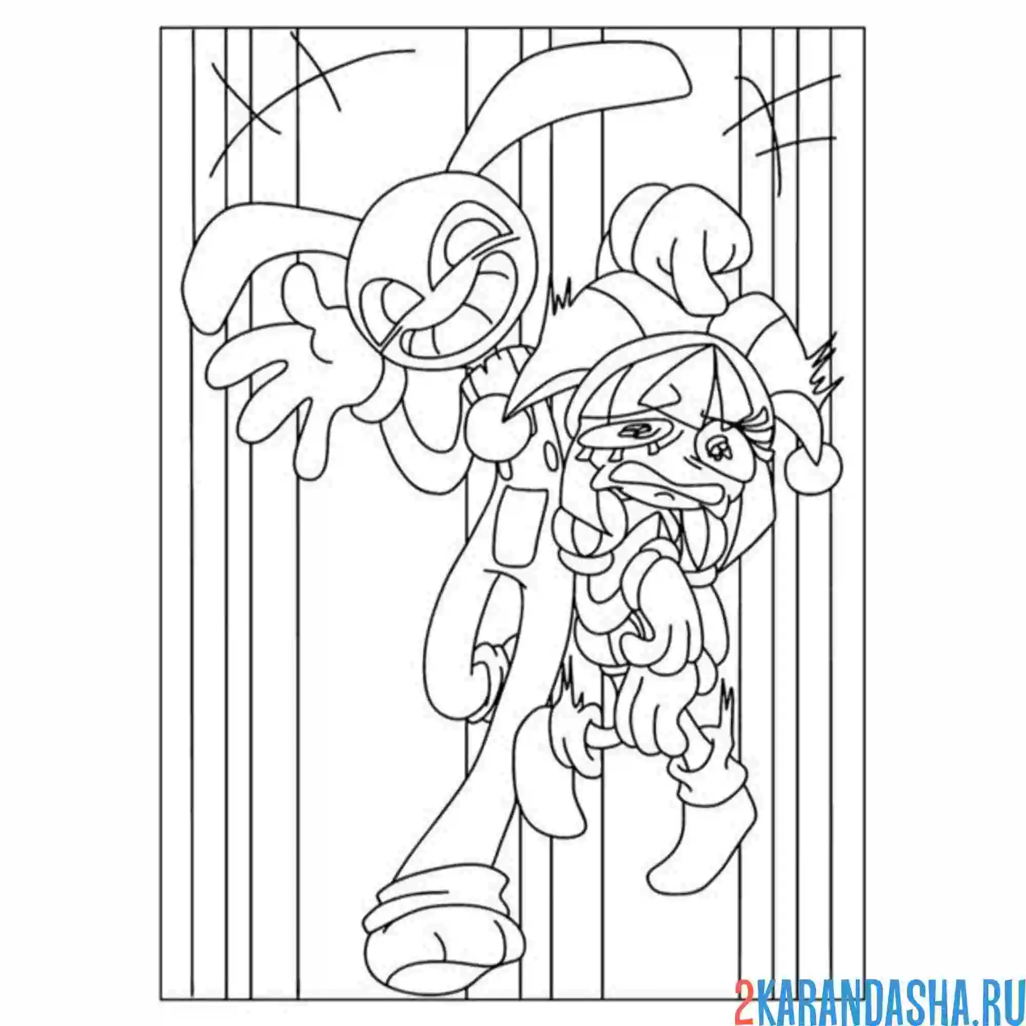 Раскраска джекс поймал помни