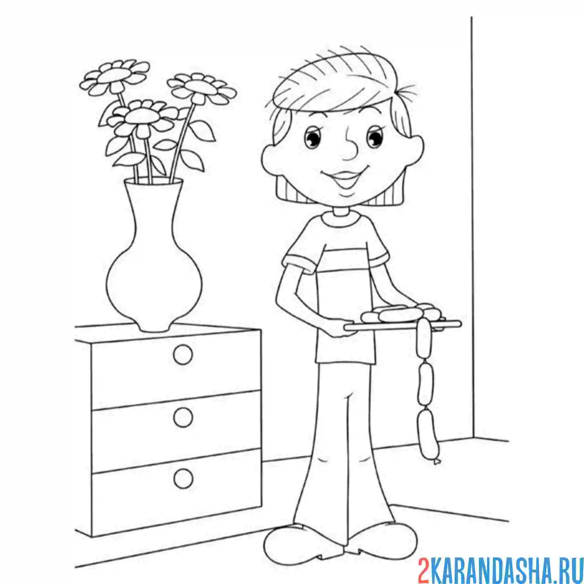 Раскраска дядя федор