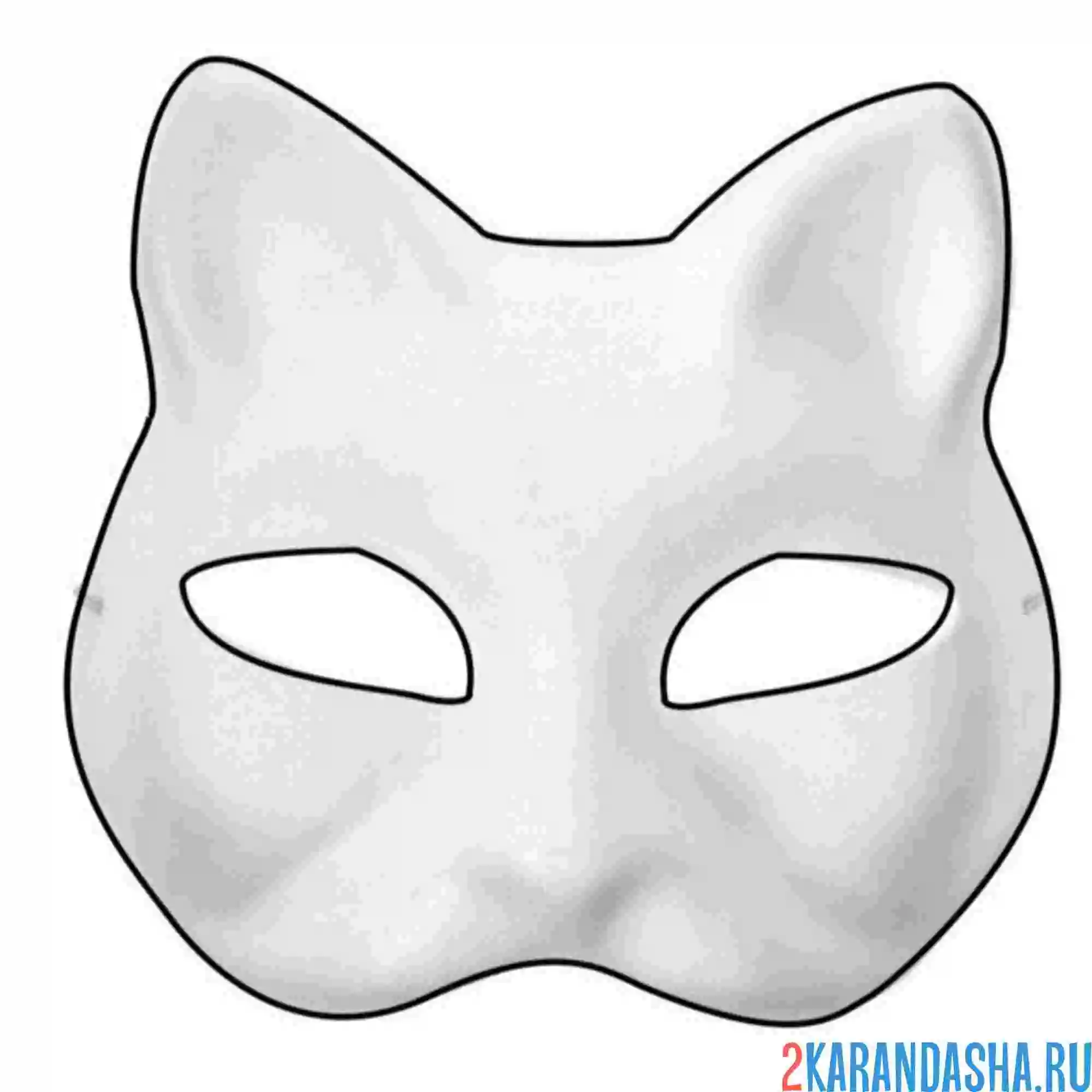 Раскраска маска квадробики объемная