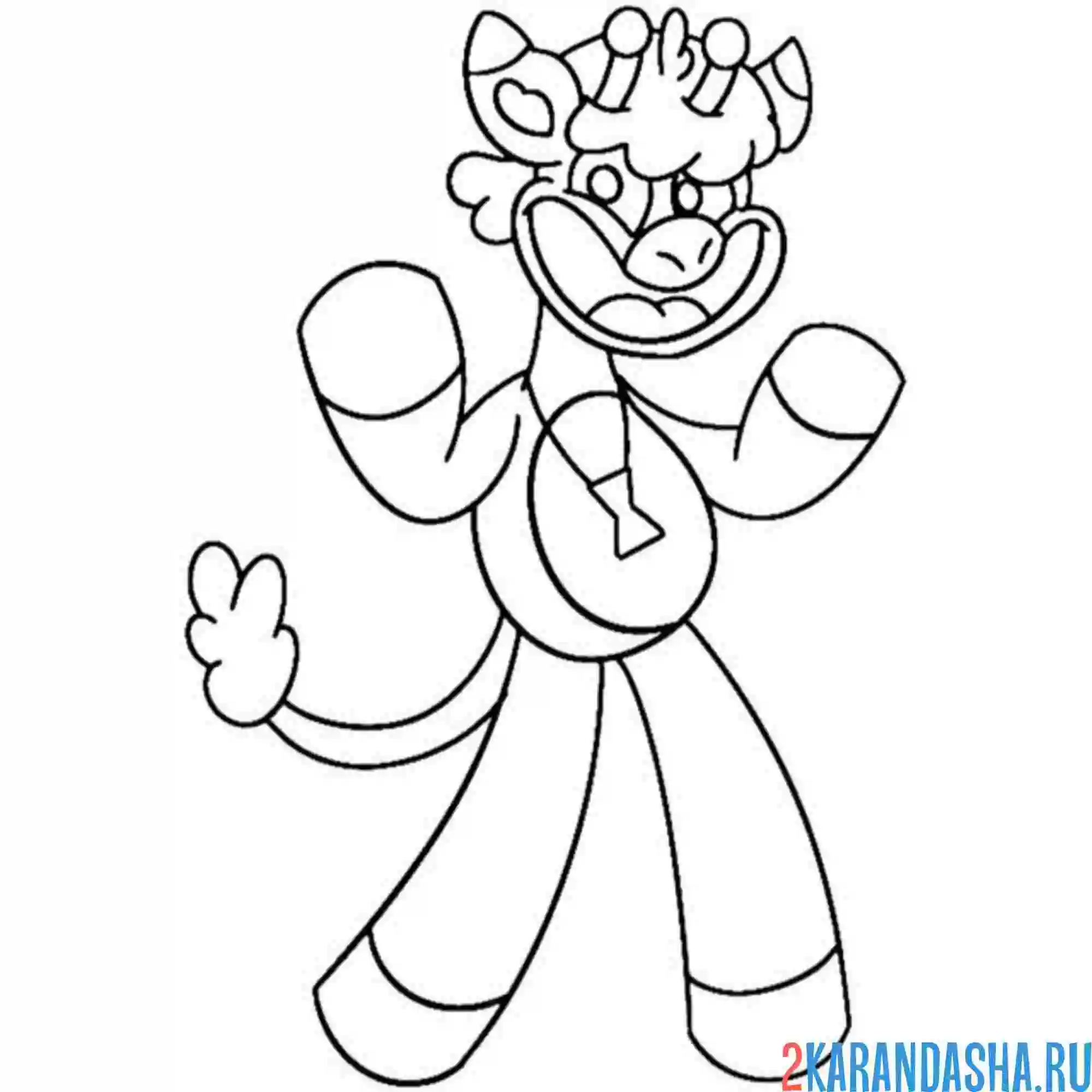 Раскраска улыбающиеся твари timely teo