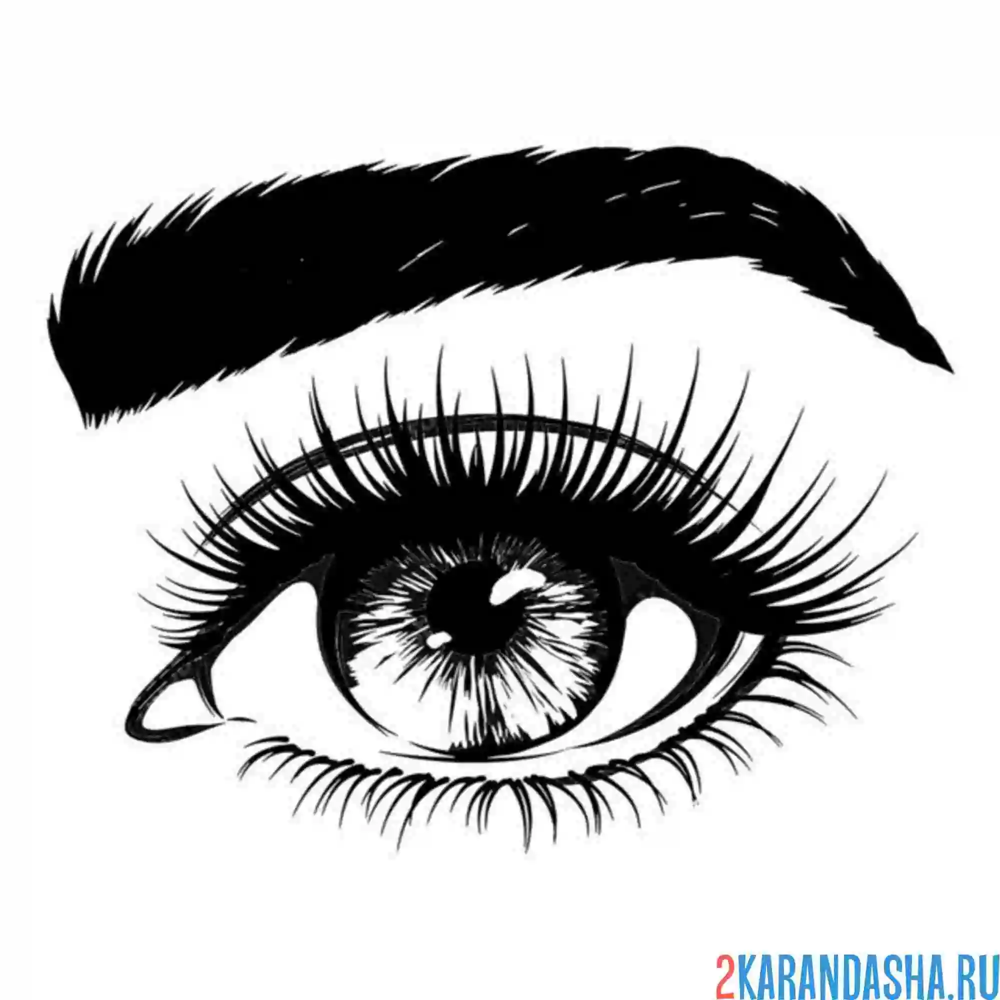 Раскраска глаз
