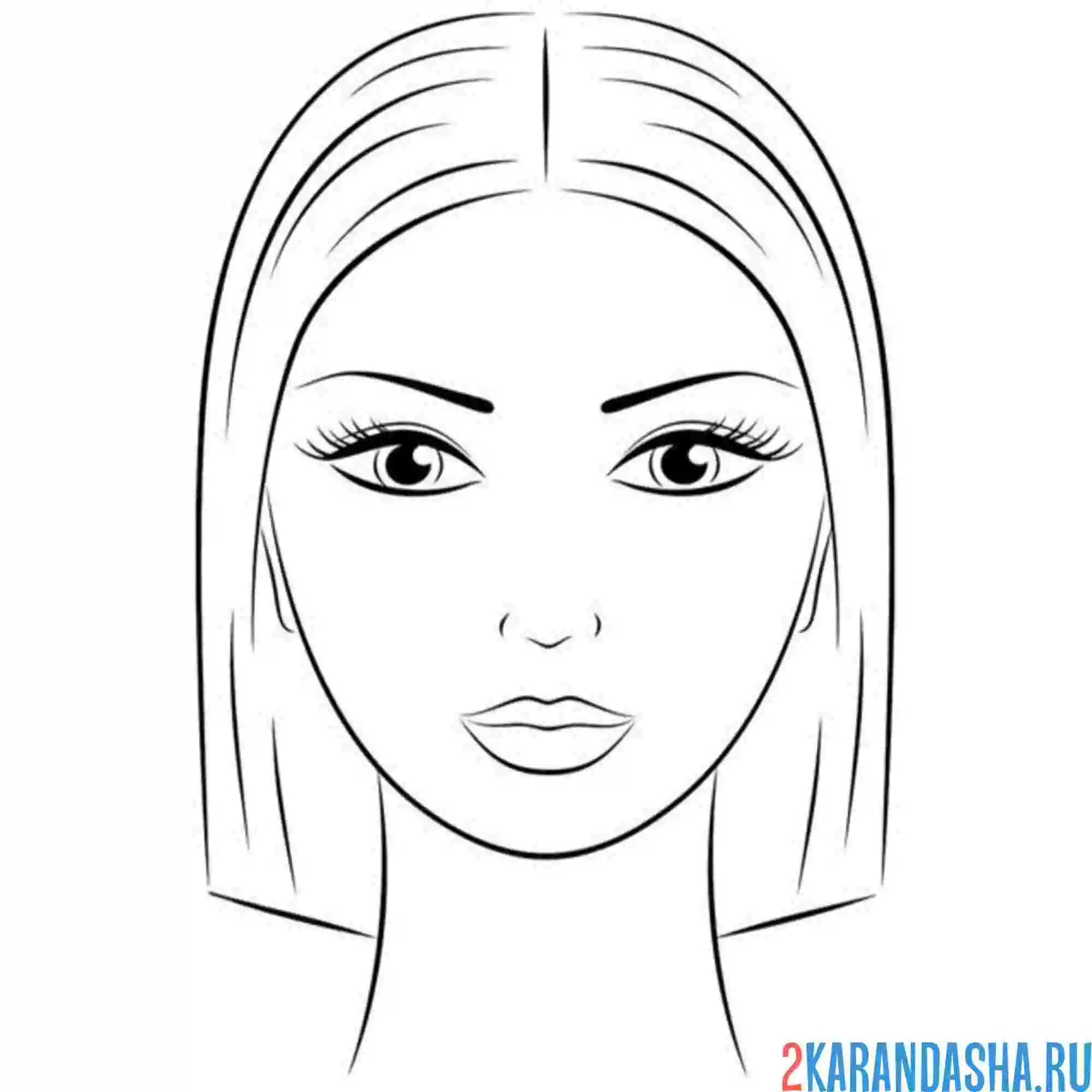 Раскраска глаза для макияжа и голова