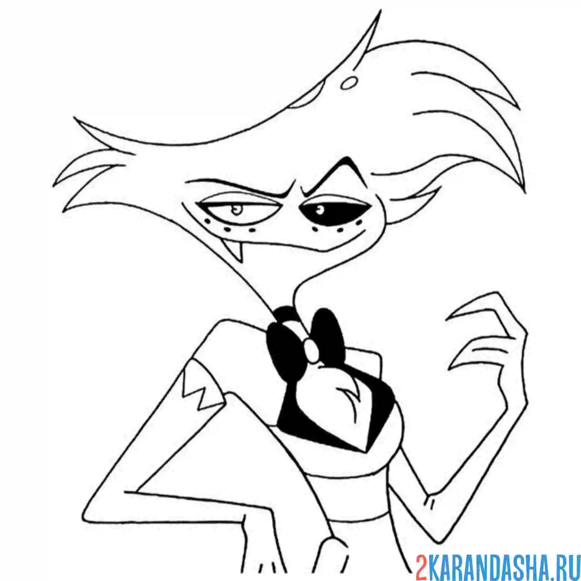 Раскраска энджел даст портрет