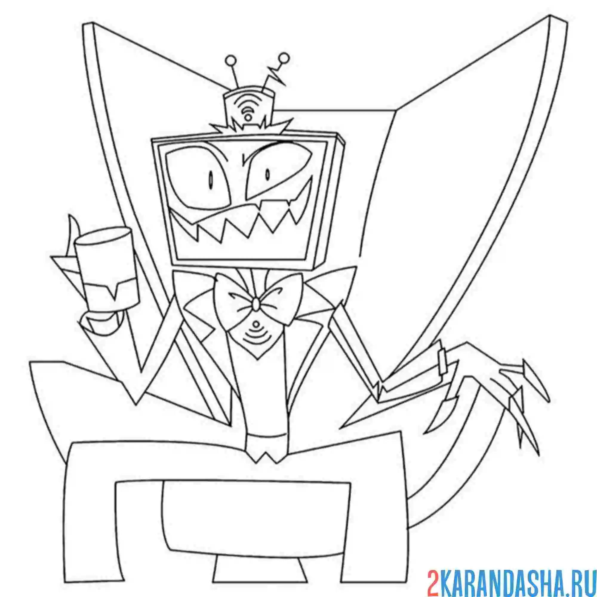 Раскраска вокс отель хазбин