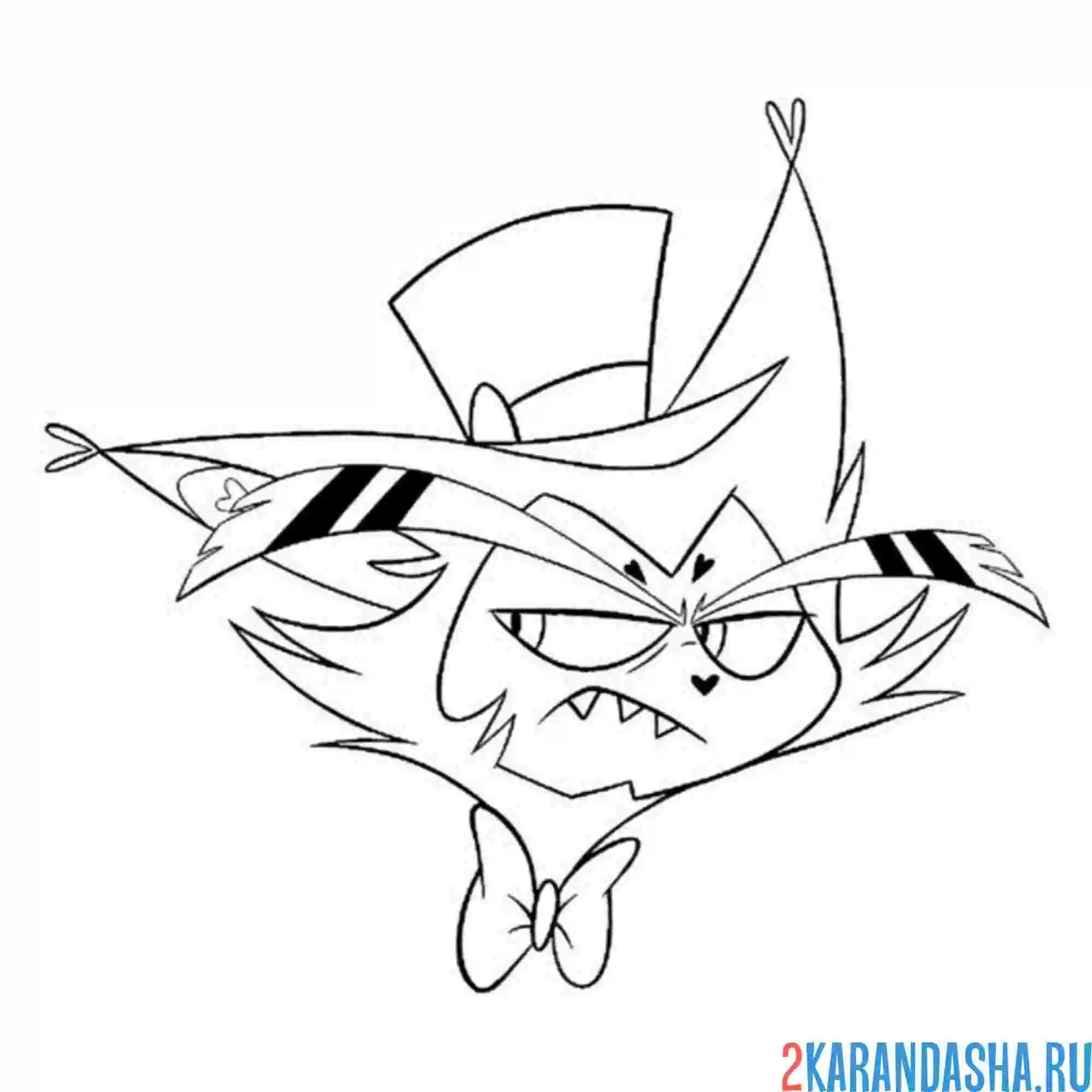 Раскраска husk 	отель хазбин