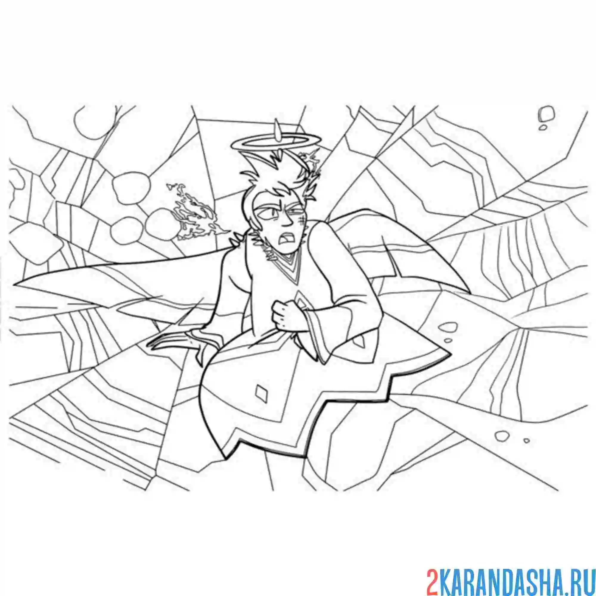 Раскраска апостол пётр отель хазбин