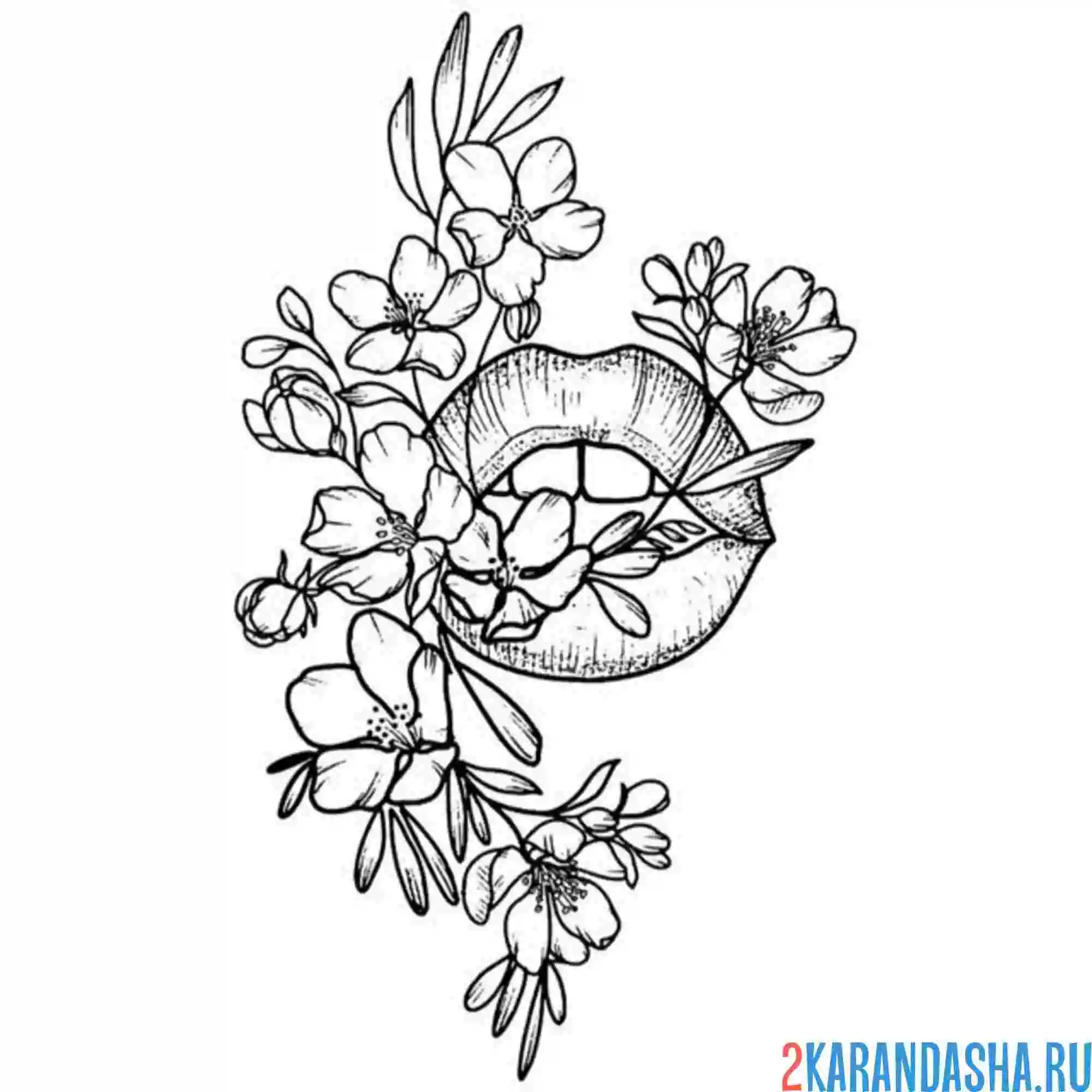 Раскраска эстетика тату