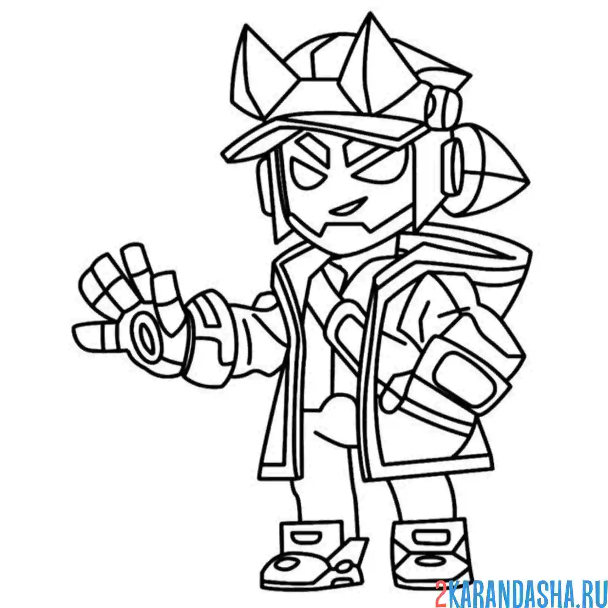 Раскраска цифровой фэнг