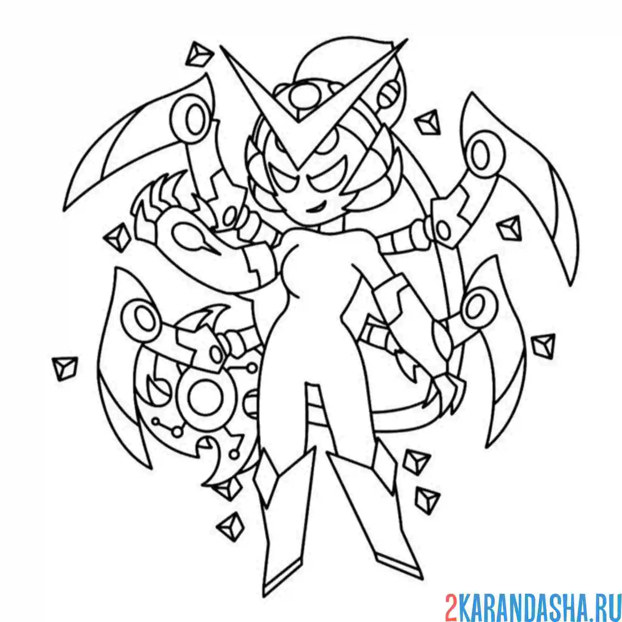 Раскраска вирус чарли браво старс