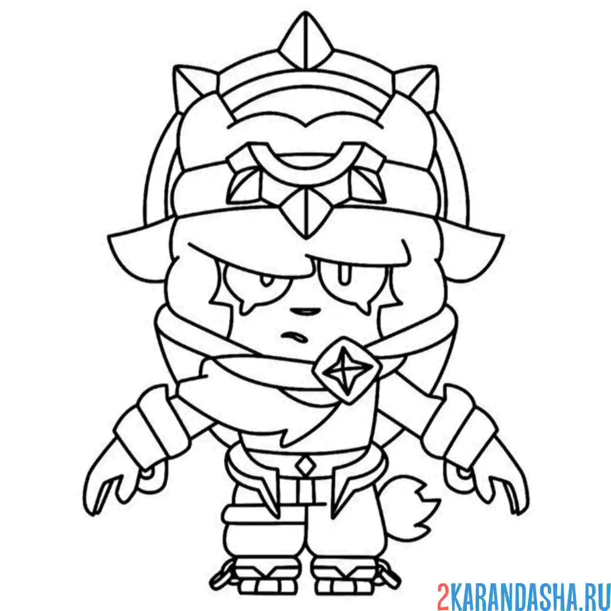 Раскраска кошмарная сэнди браво старс