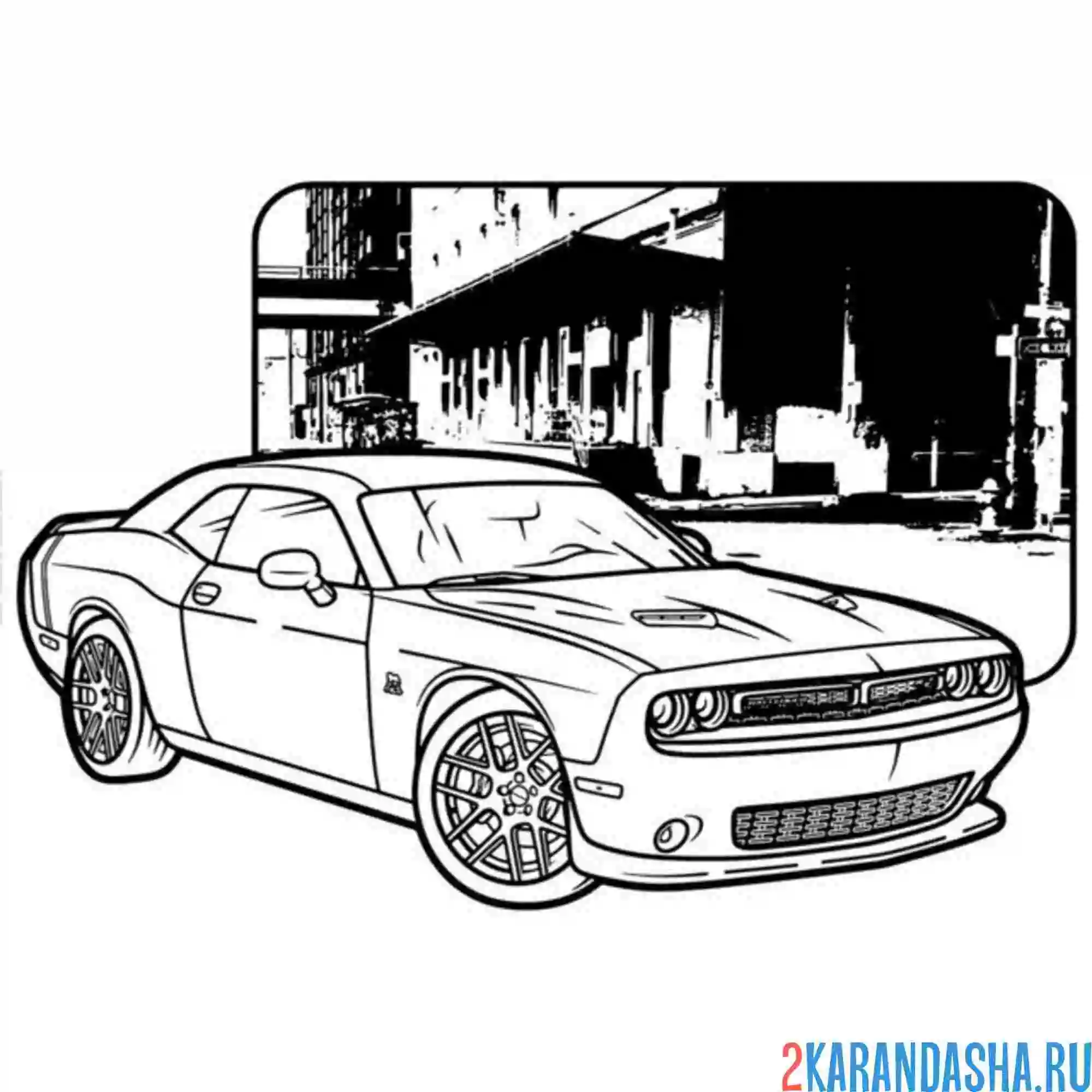 Раскраска гта (gta) машина